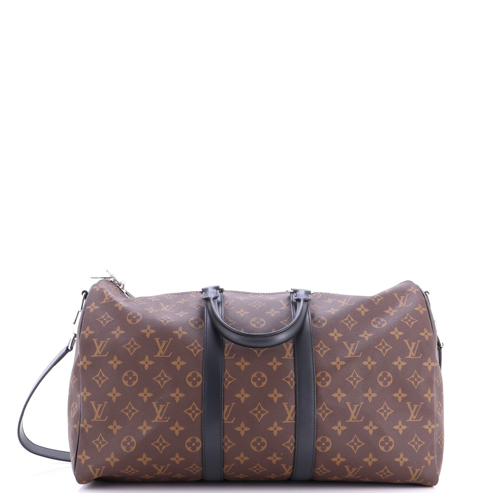 Louis Vuitton Keepall Bandouliere Bag Macassar Monogram Canvas 45