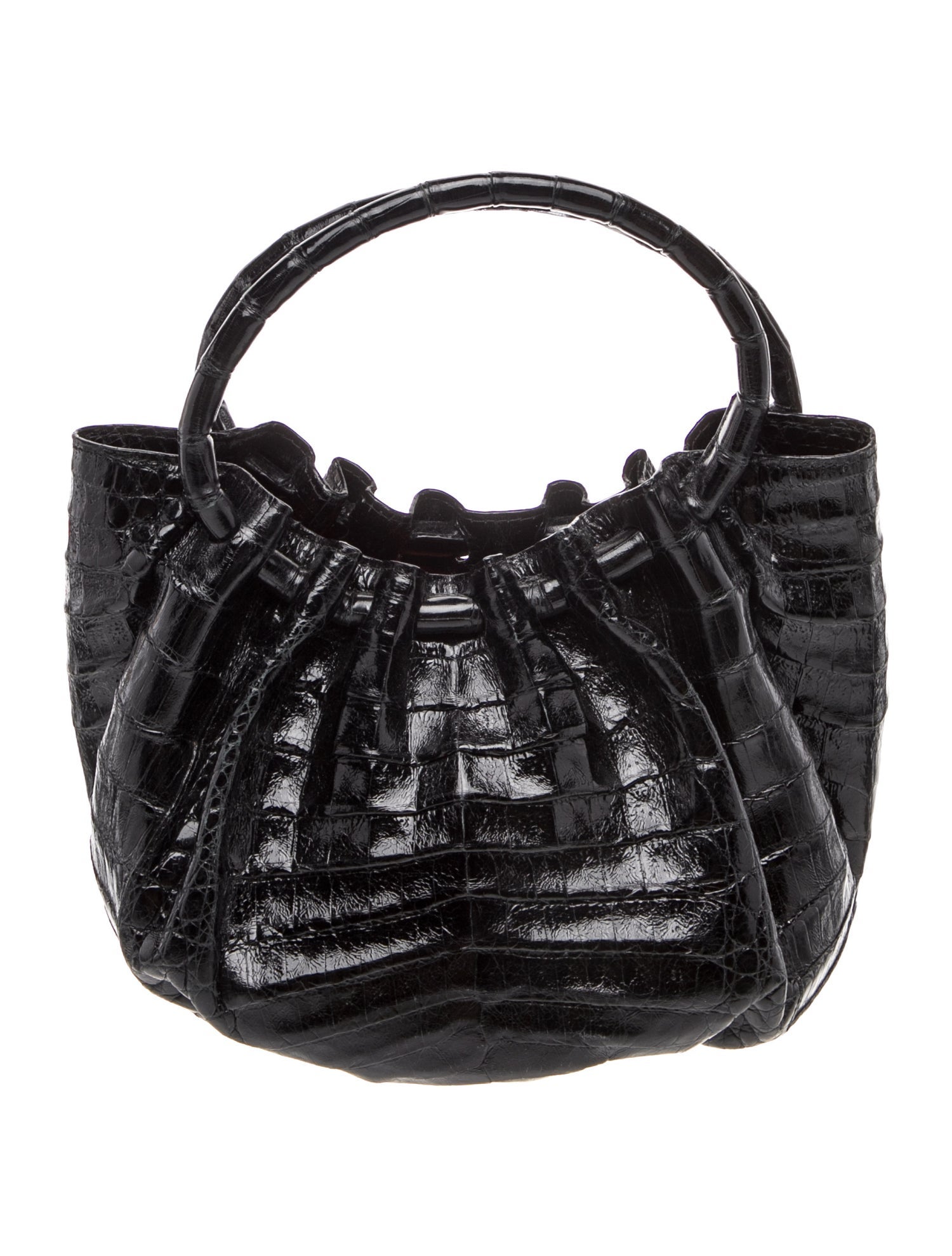 Crocodile Top Handle Bag