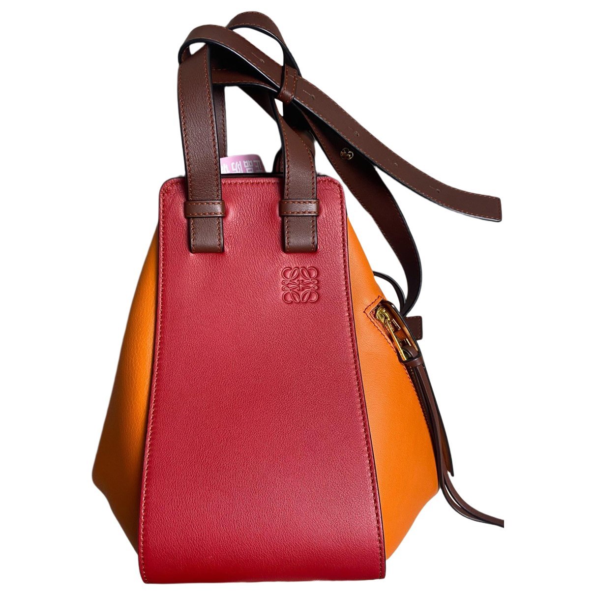 Hammock leather handbag
