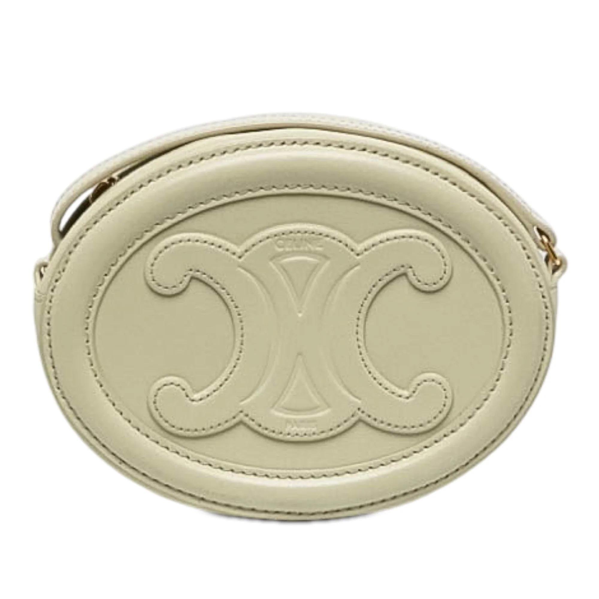 Triomphe pony-style calfskin handbag