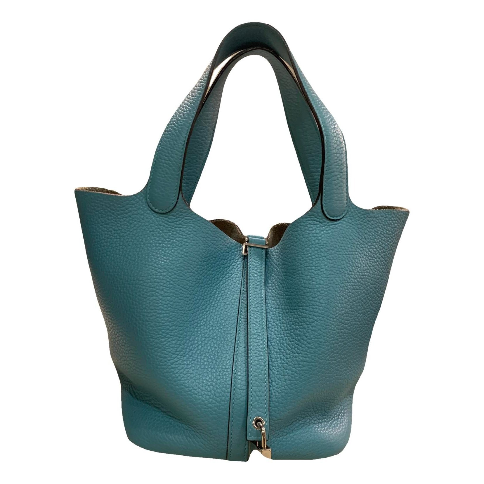Picotin leather tote