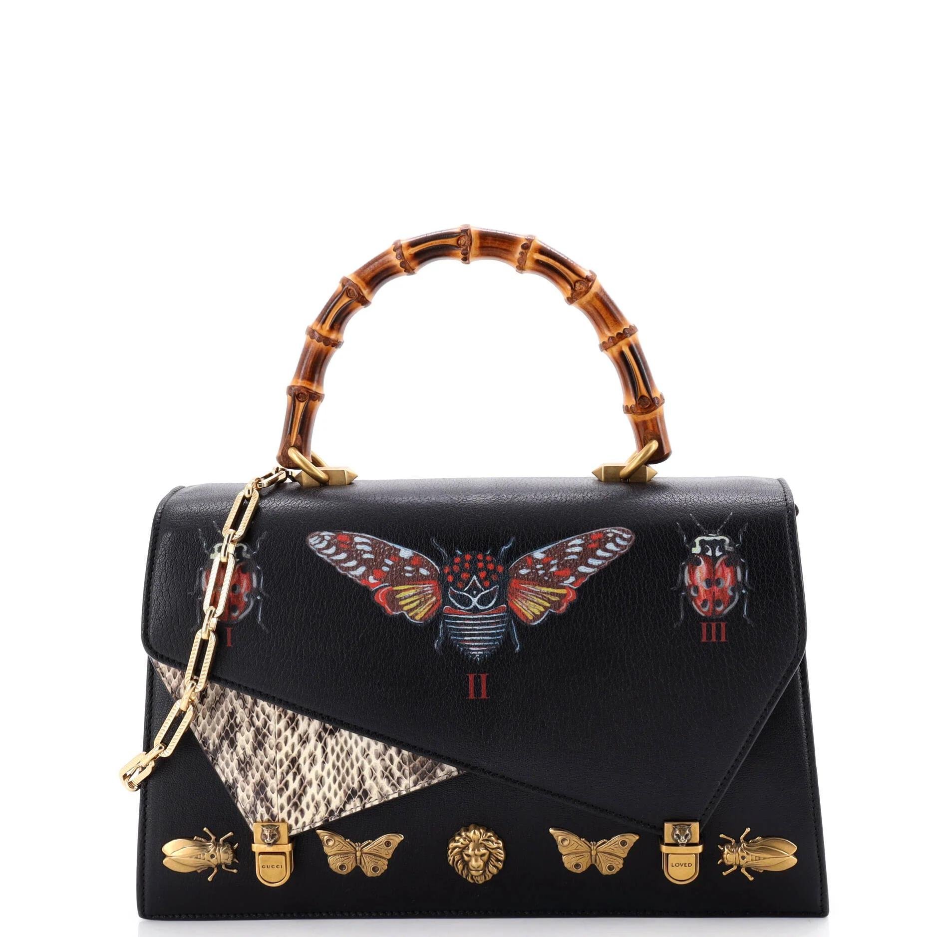 Exotic leathers handbag