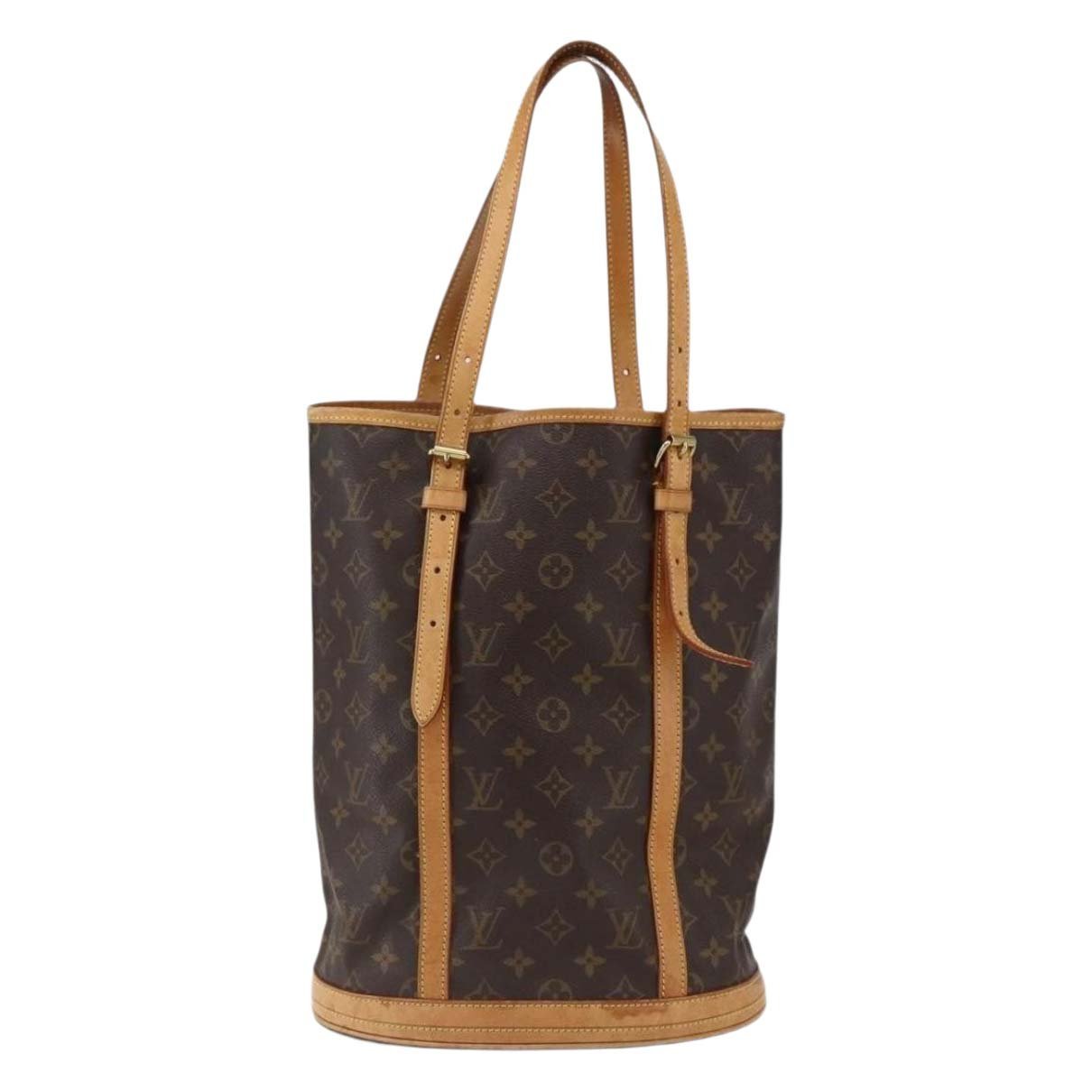 Bucket leather handbag
