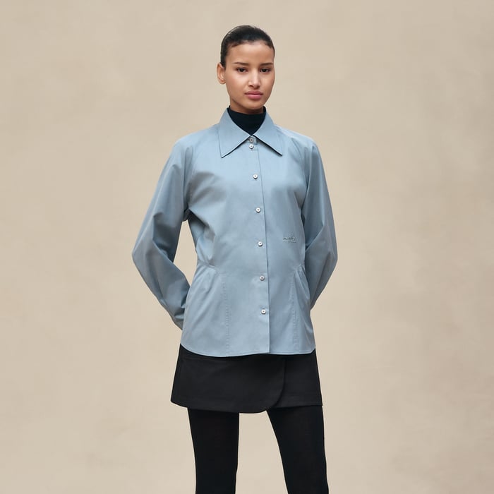 Bleu Adriatique Equestrian Shirt