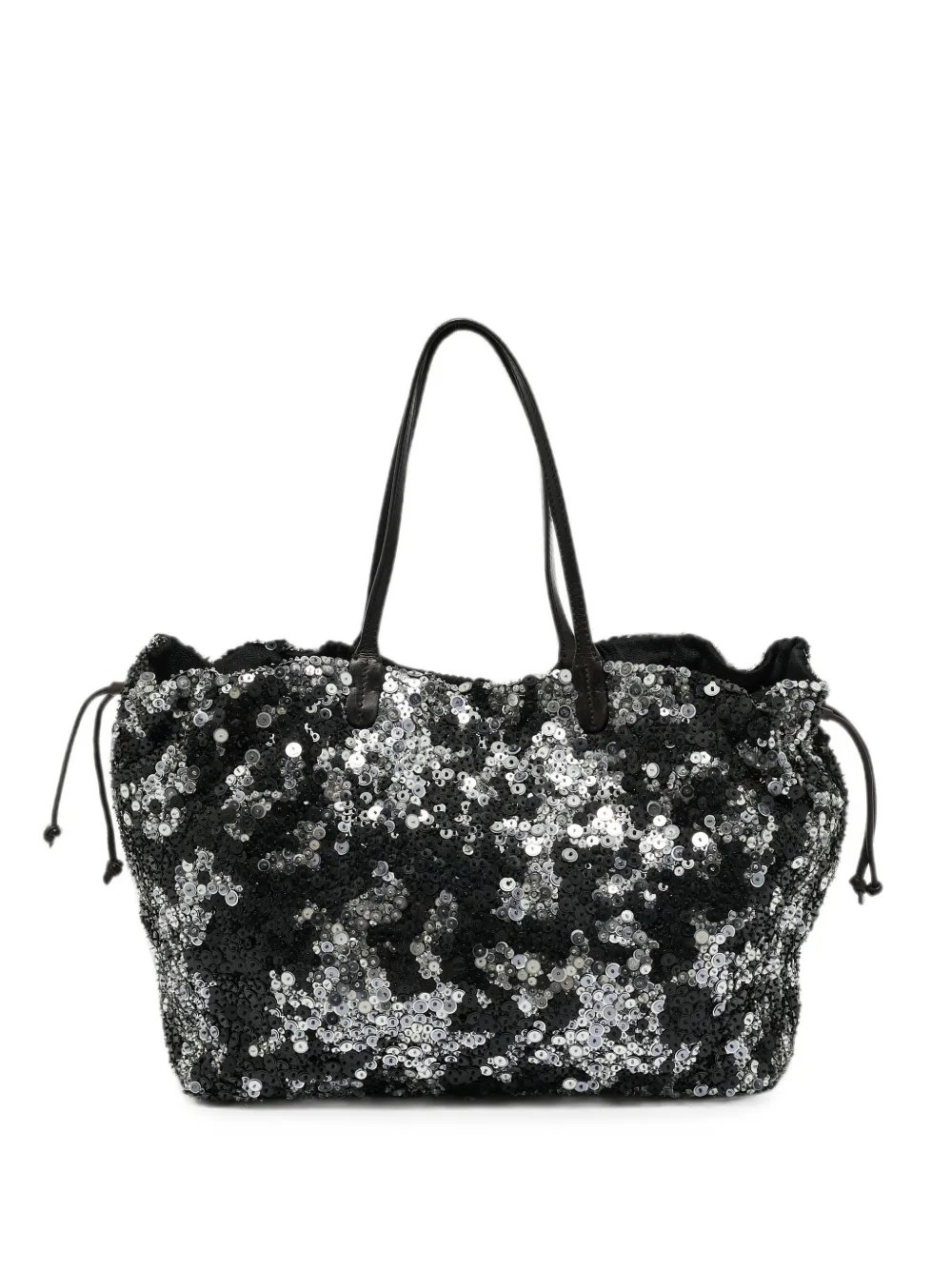 Glam sequin-embellished tote bag