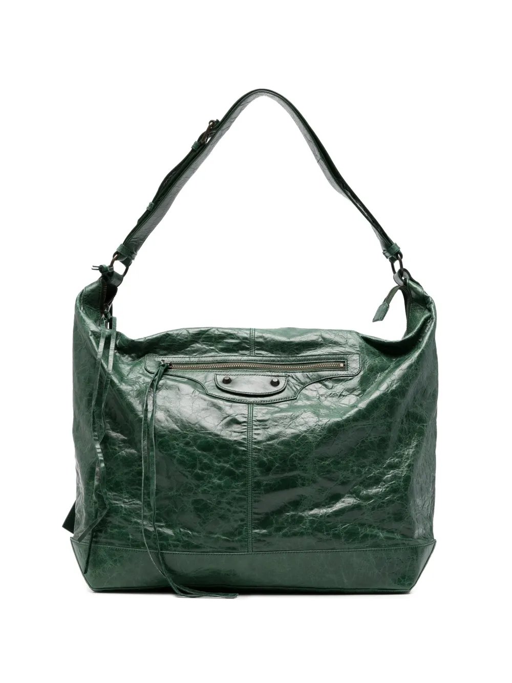 2000s zip-pocket shoulder bag