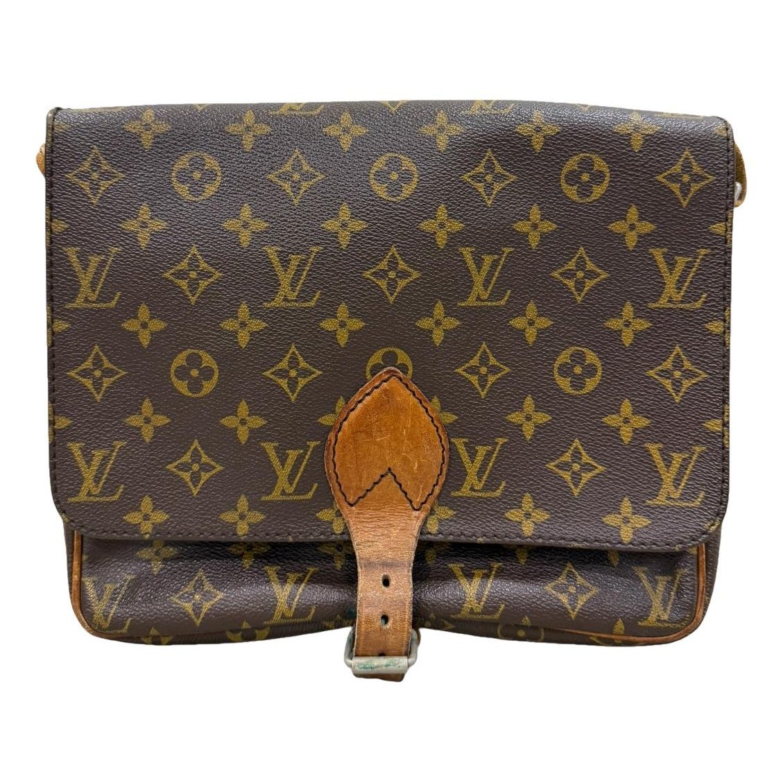 Cartouchière leather crossbody bag