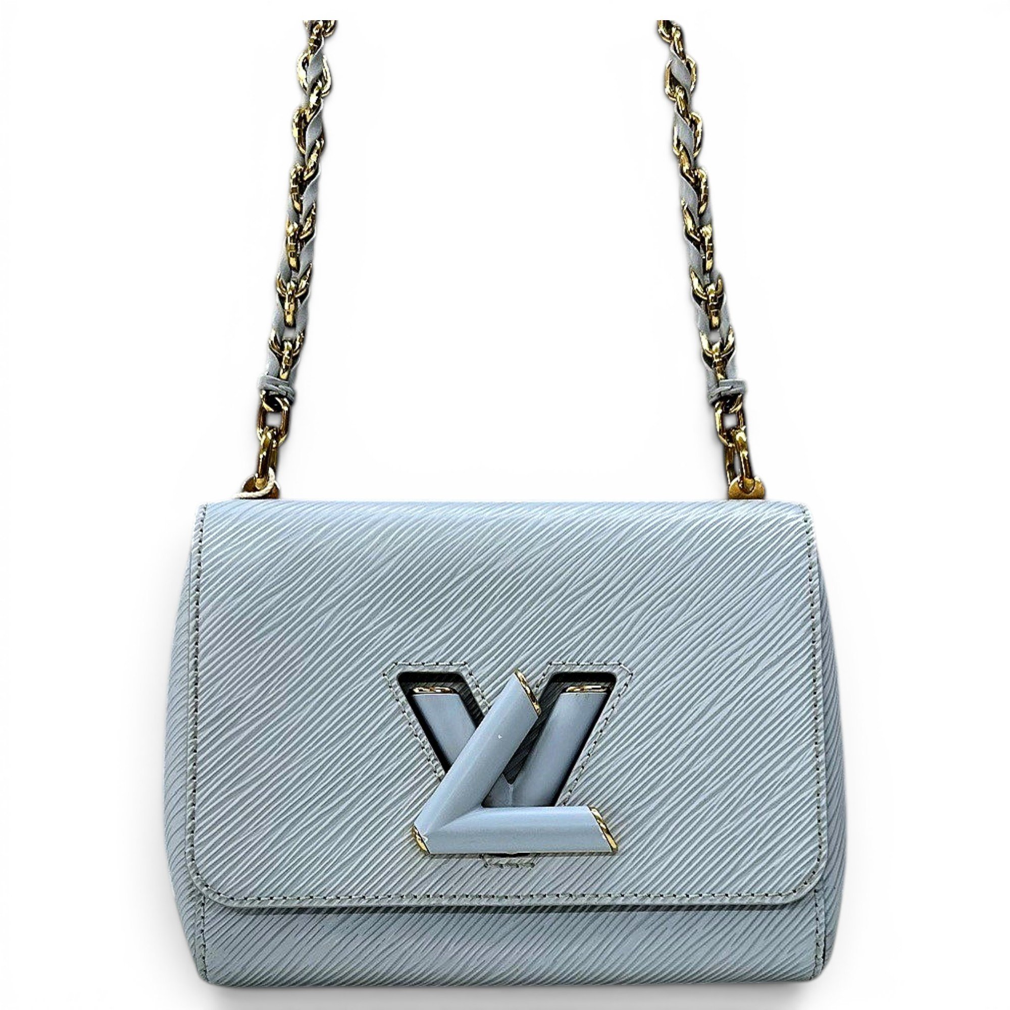 Twist leather handbag