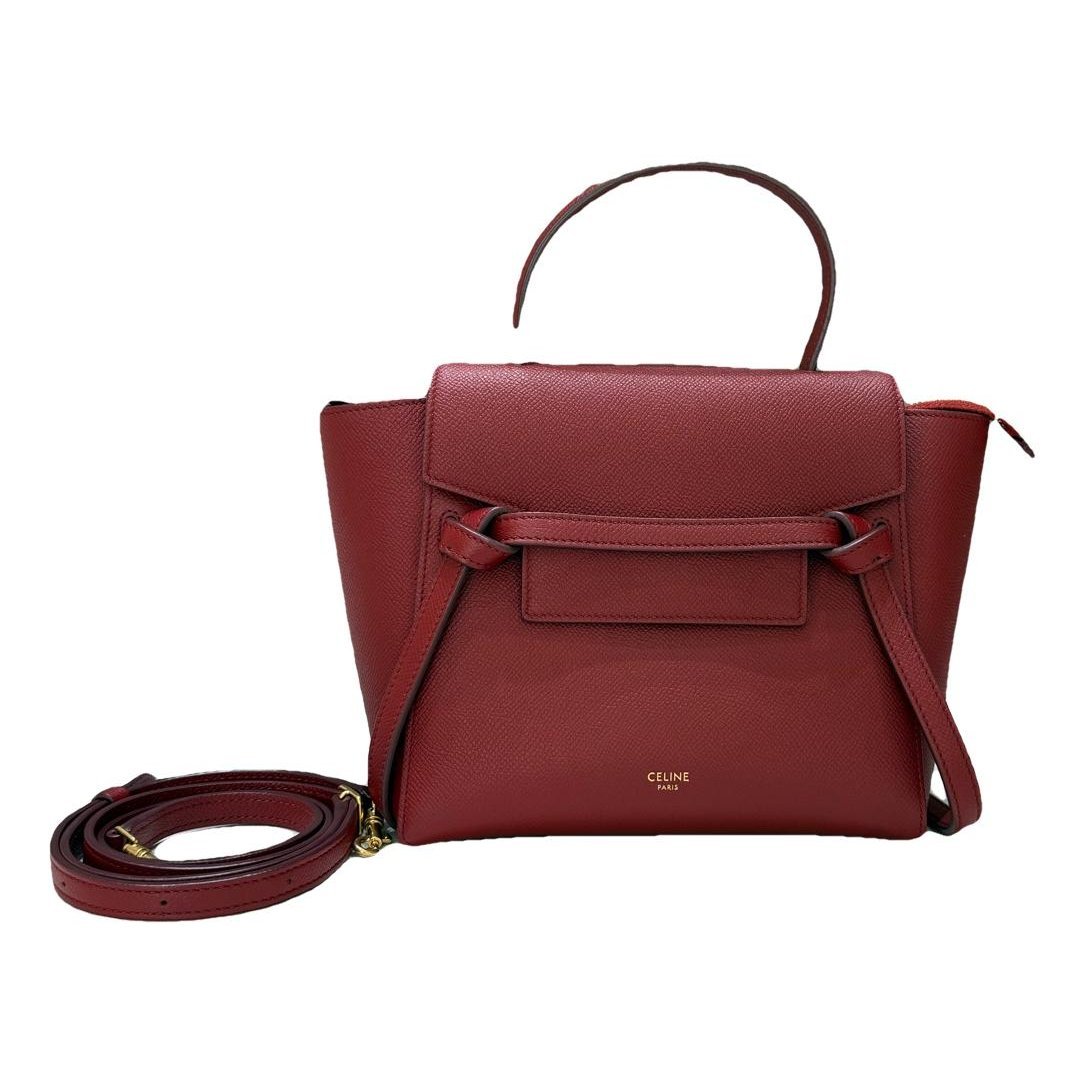Belt leather handbag