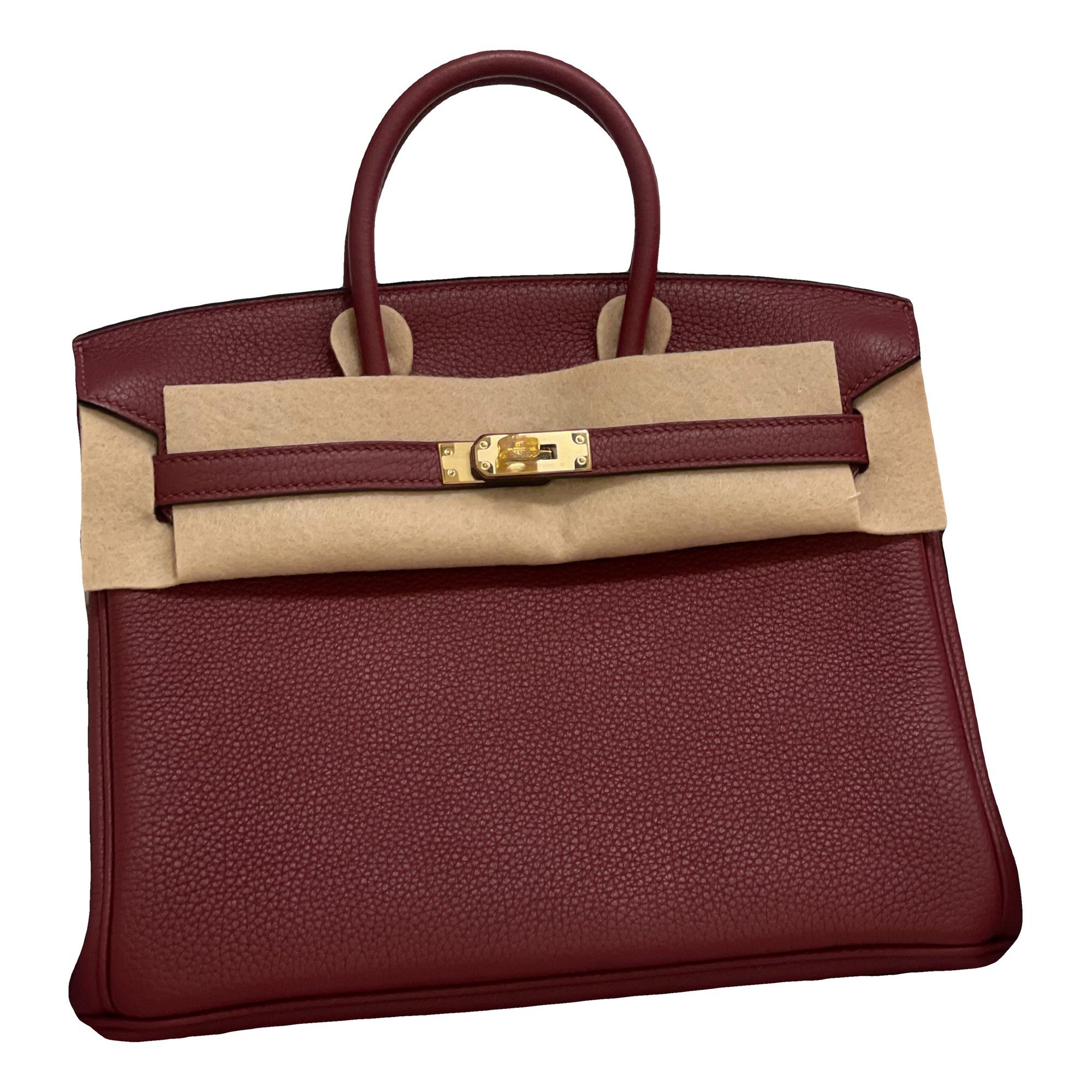 Hermes Birkin 25 Handbag Togo Leather