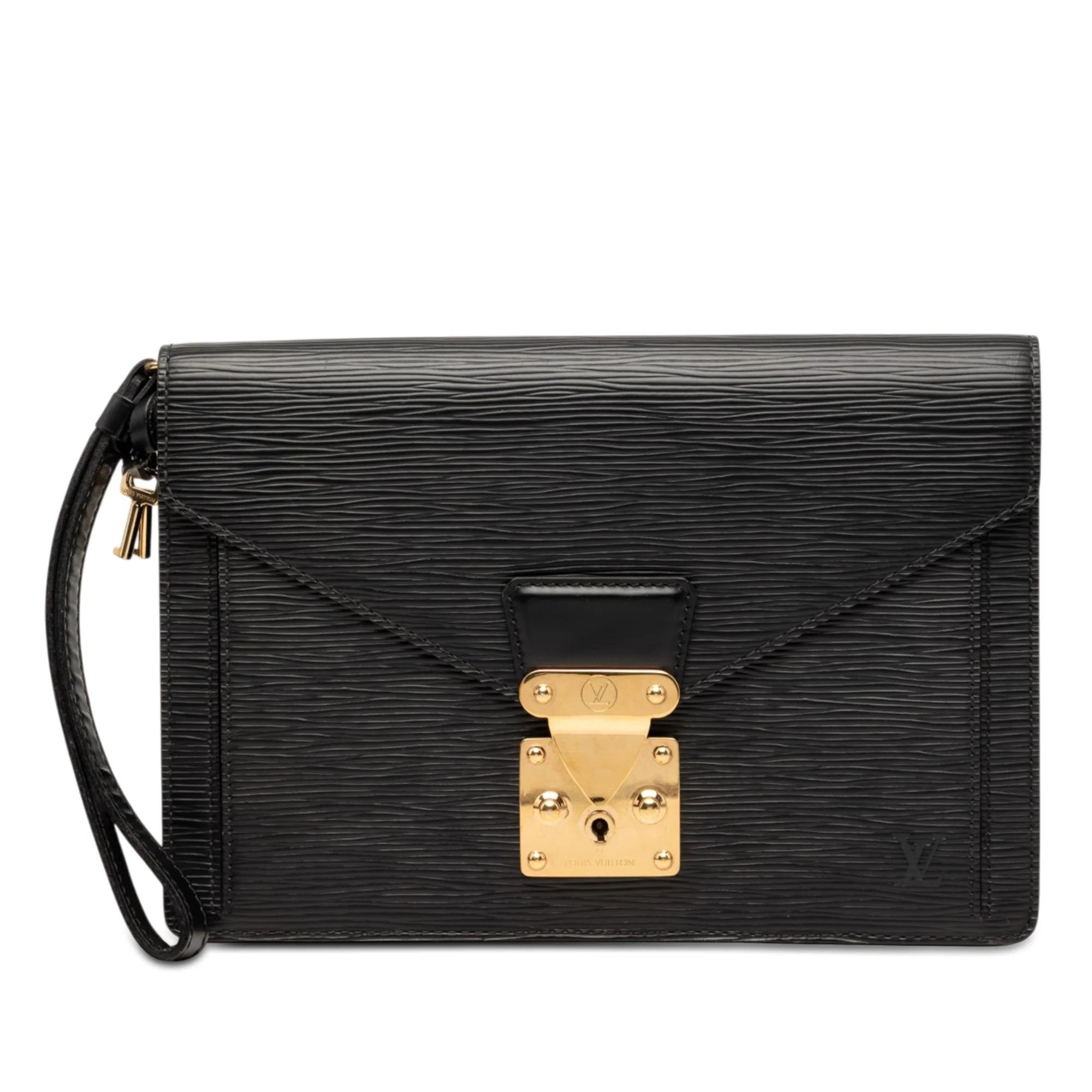 Sellier leather clutch bag