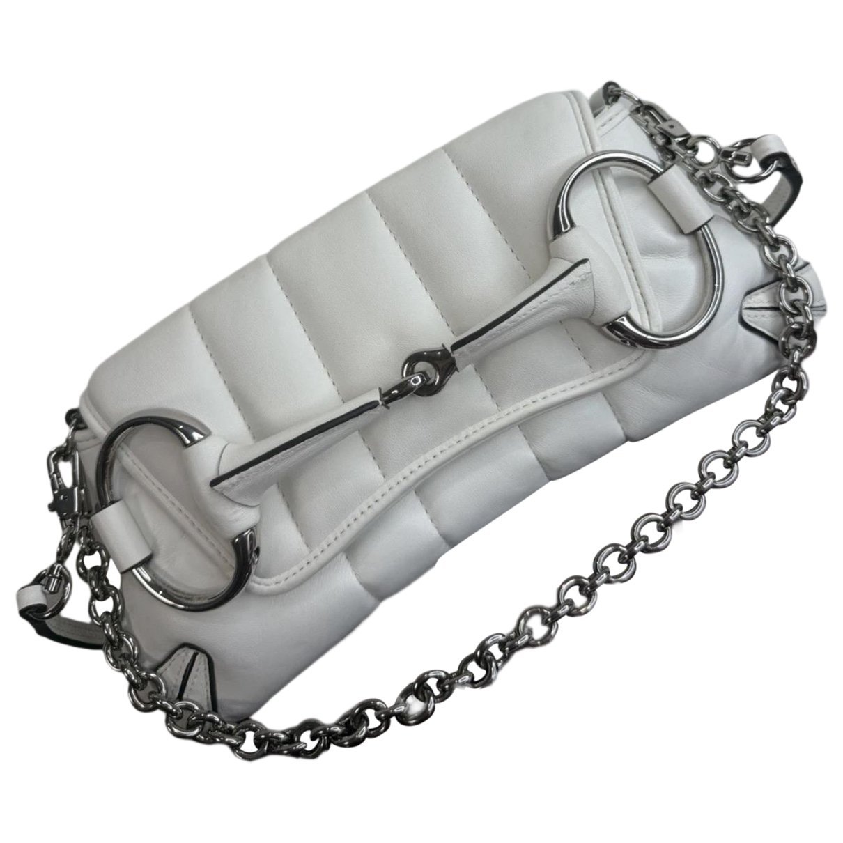 Horsebit Chain leather handbag