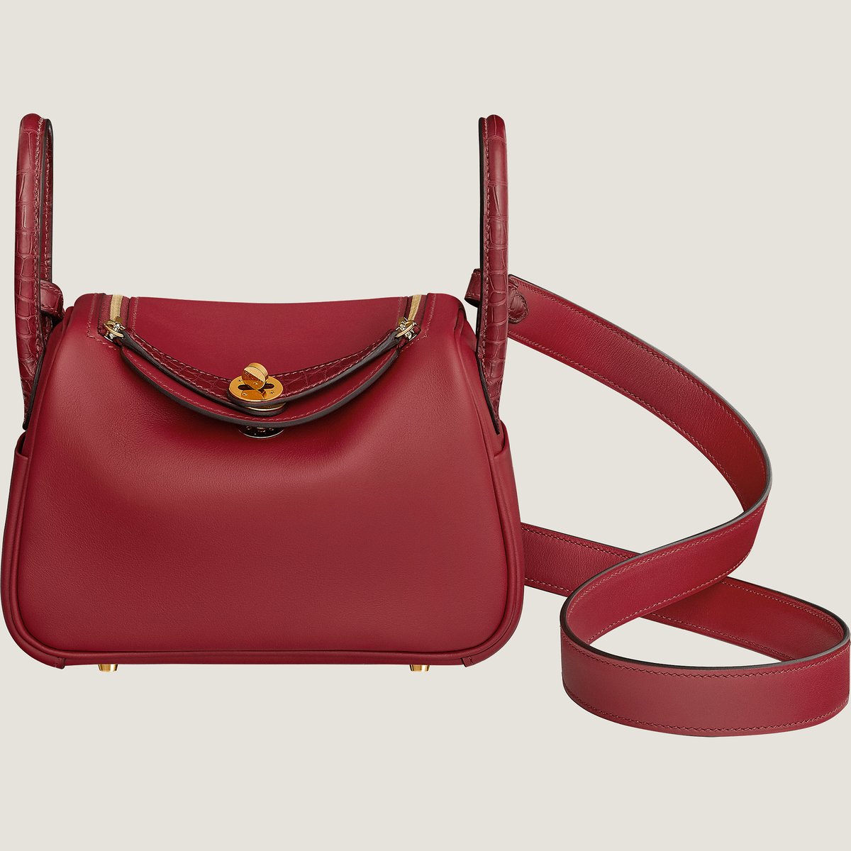 Rouge Grenat Lindy Mini Touch Bag