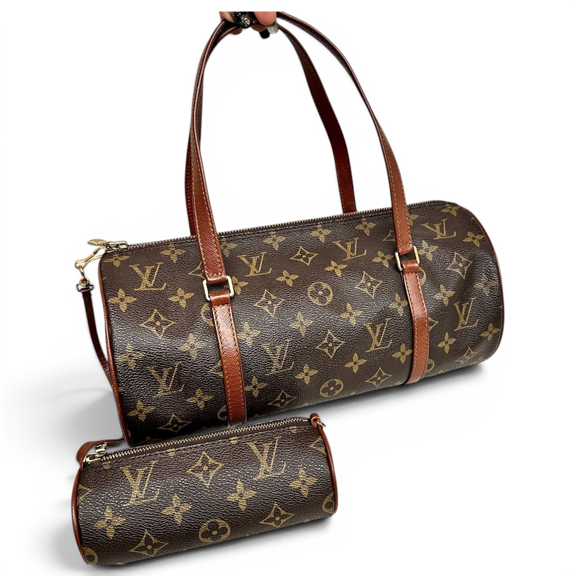 Papillon leather handbag