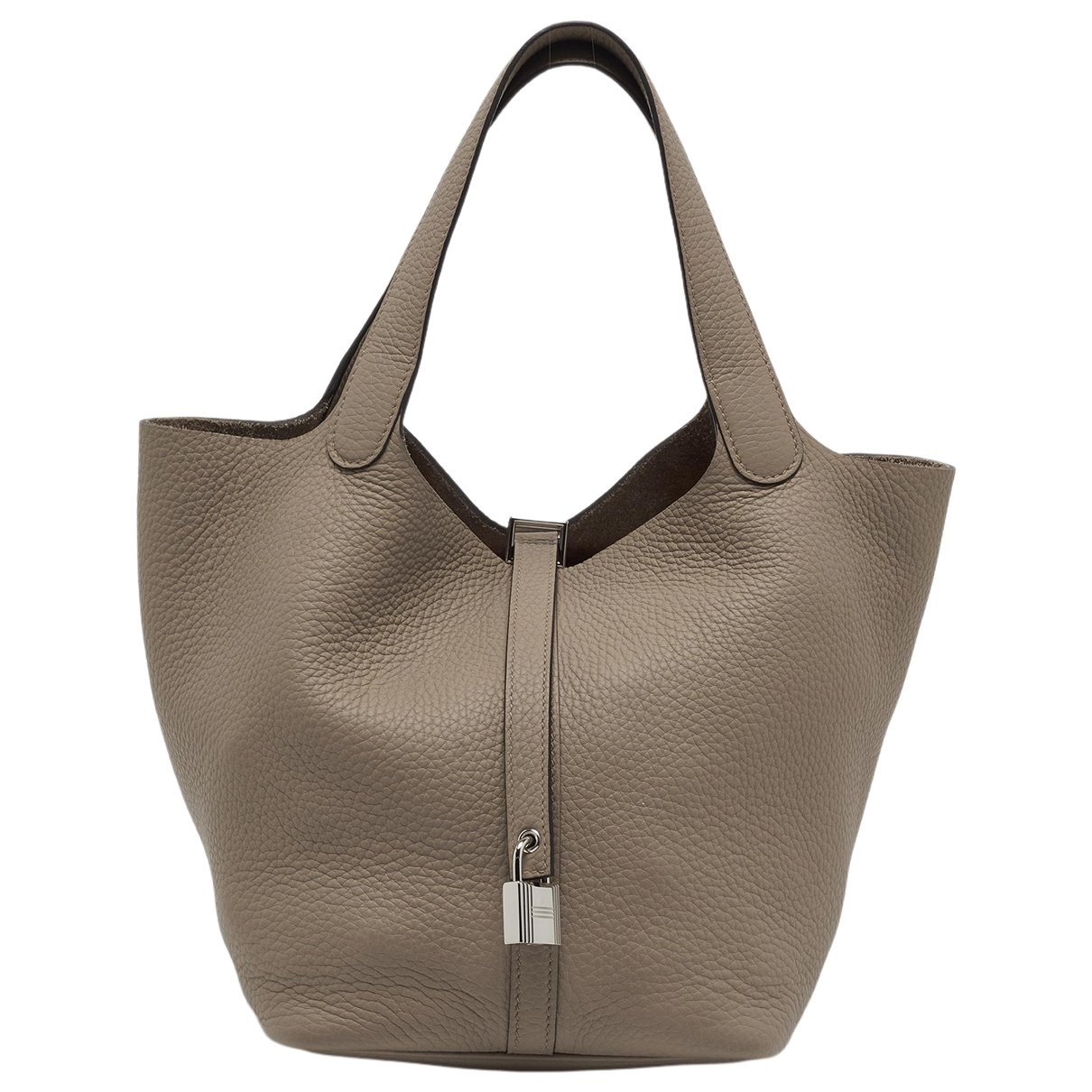 Picotin leather tote