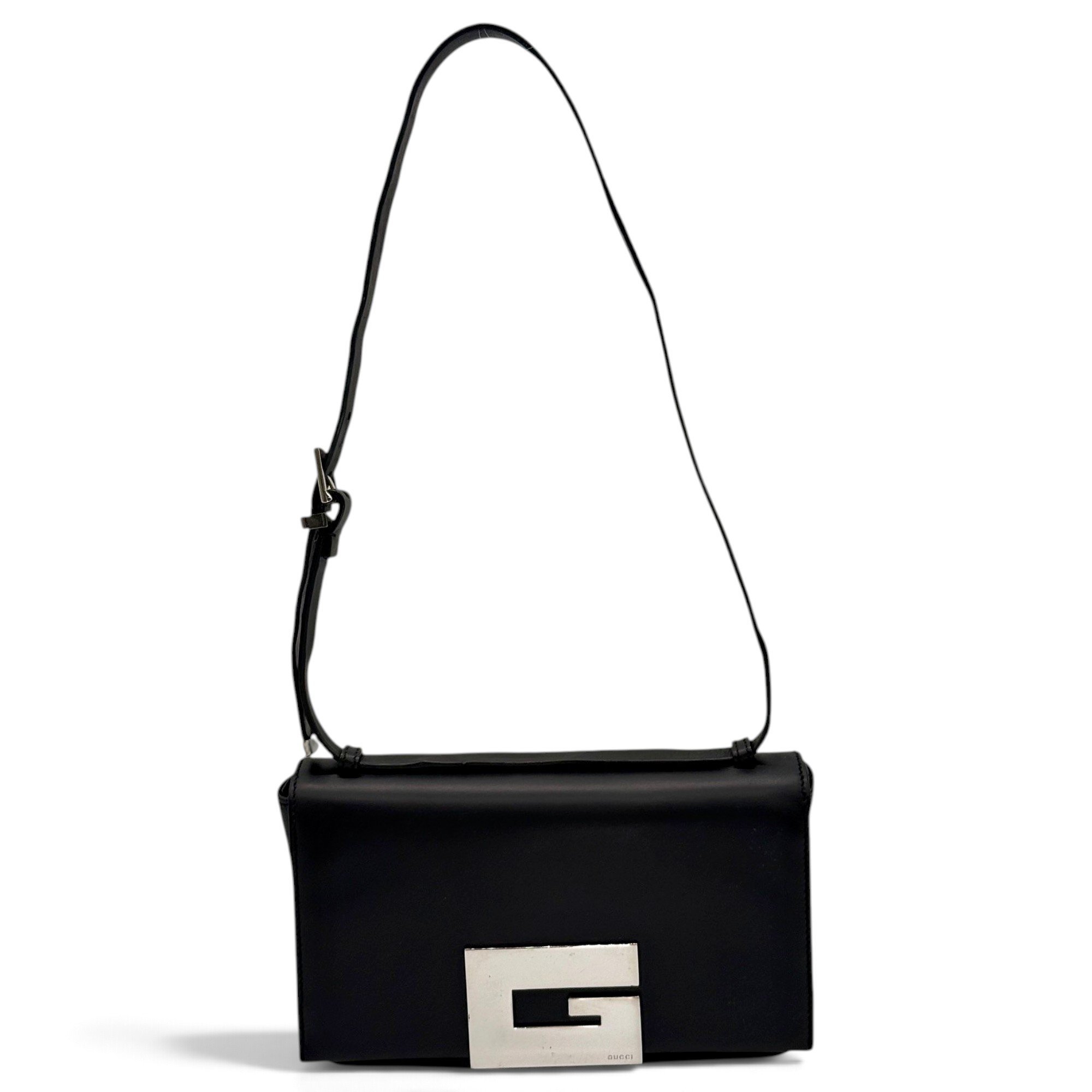 Square G leather handbag