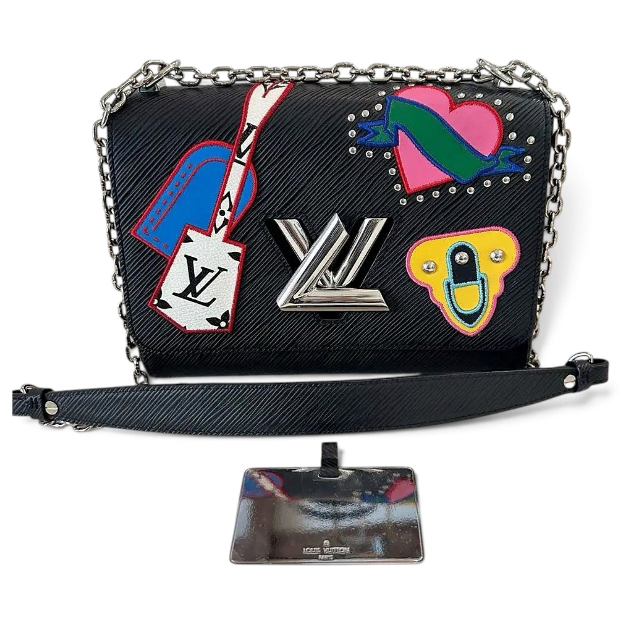 Twist leather crossbody bag