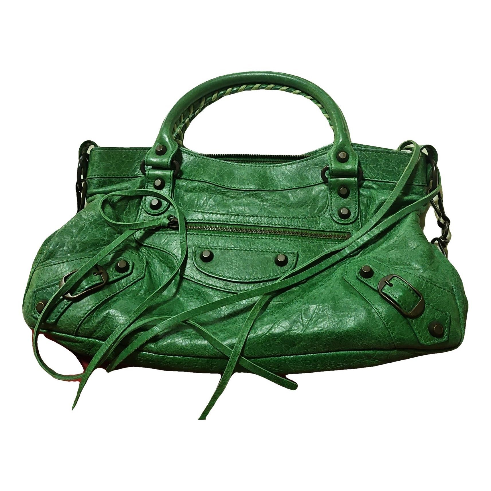 First leather handbag