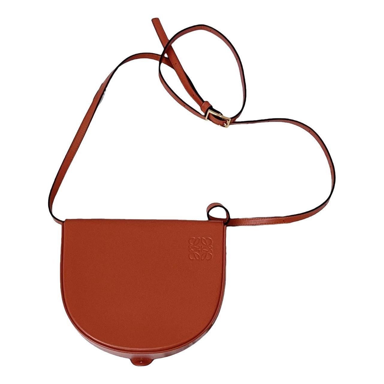 Heel leather handbag