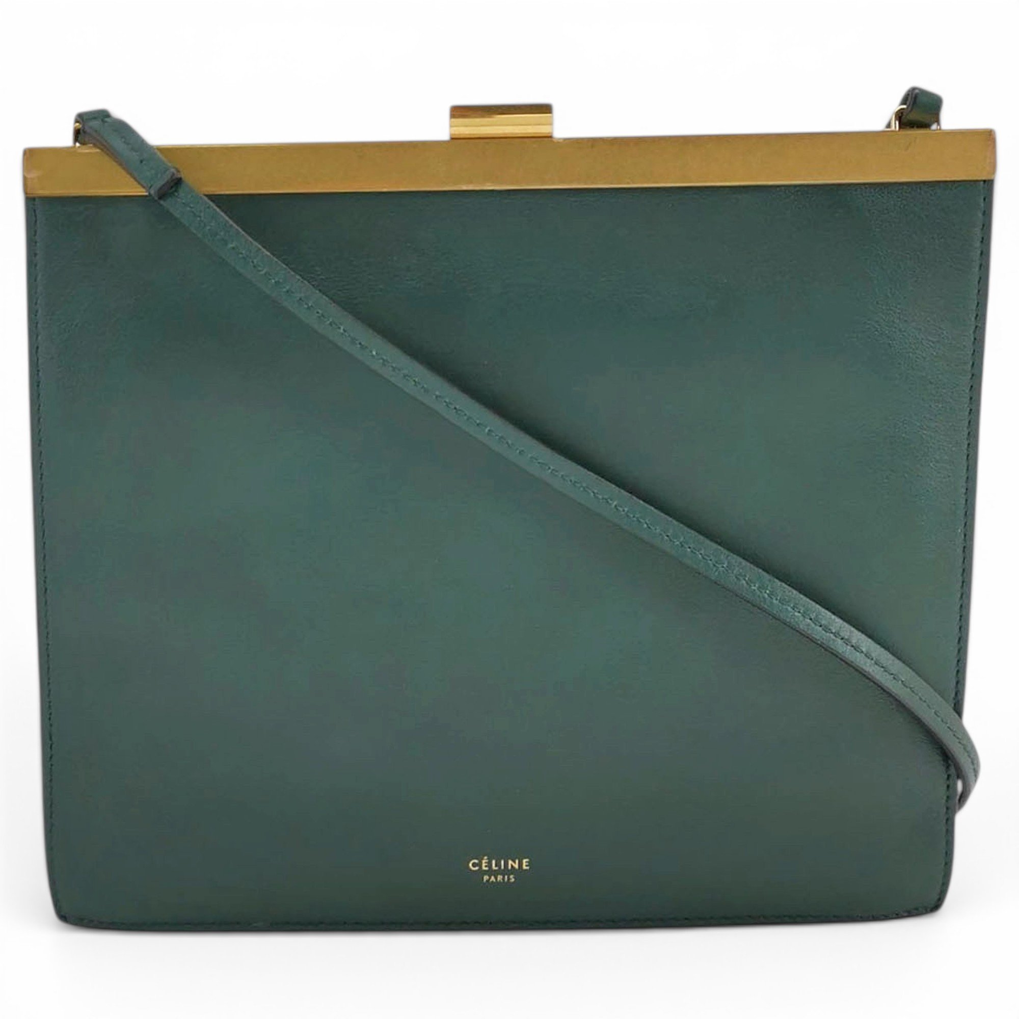 Celine Clasp leather handbag