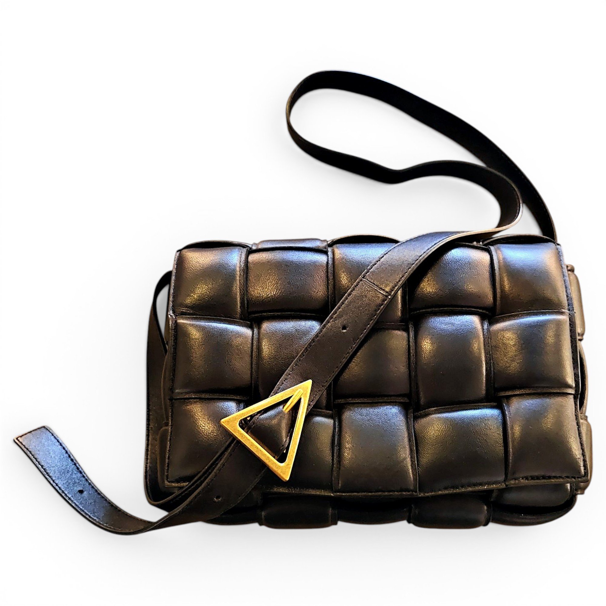 Cassette Padded leather handbag