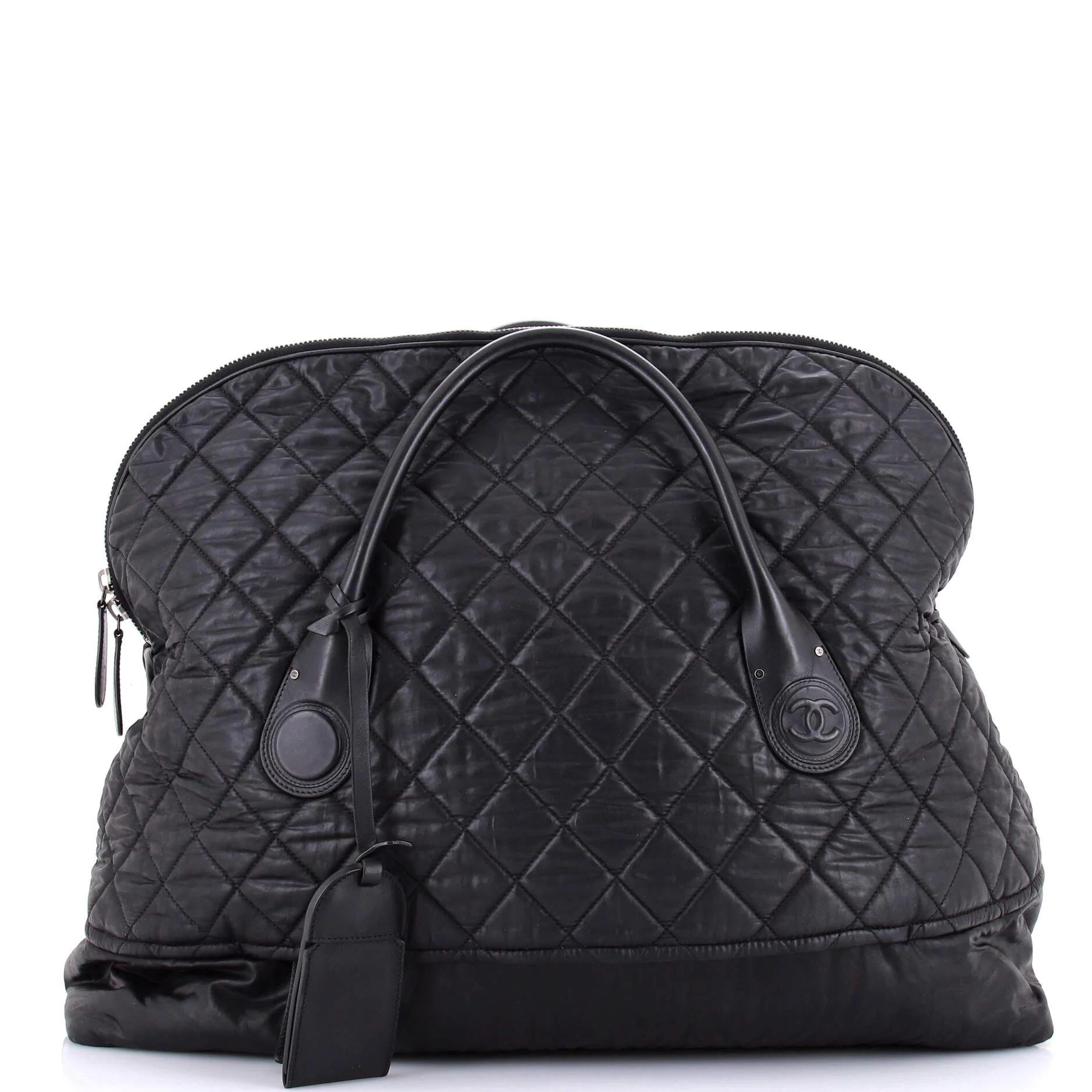 Leather bowling bag