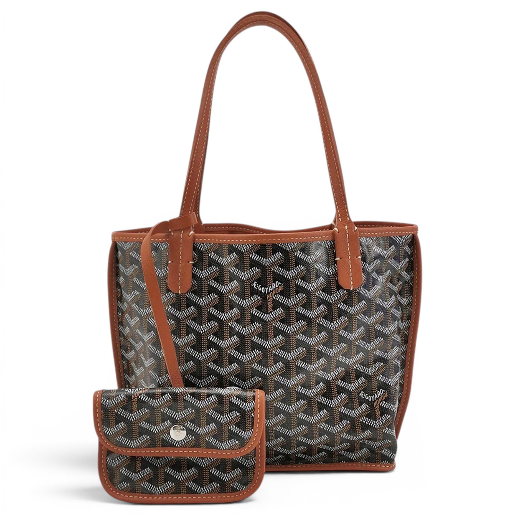 Goyard Anjou leather handbag