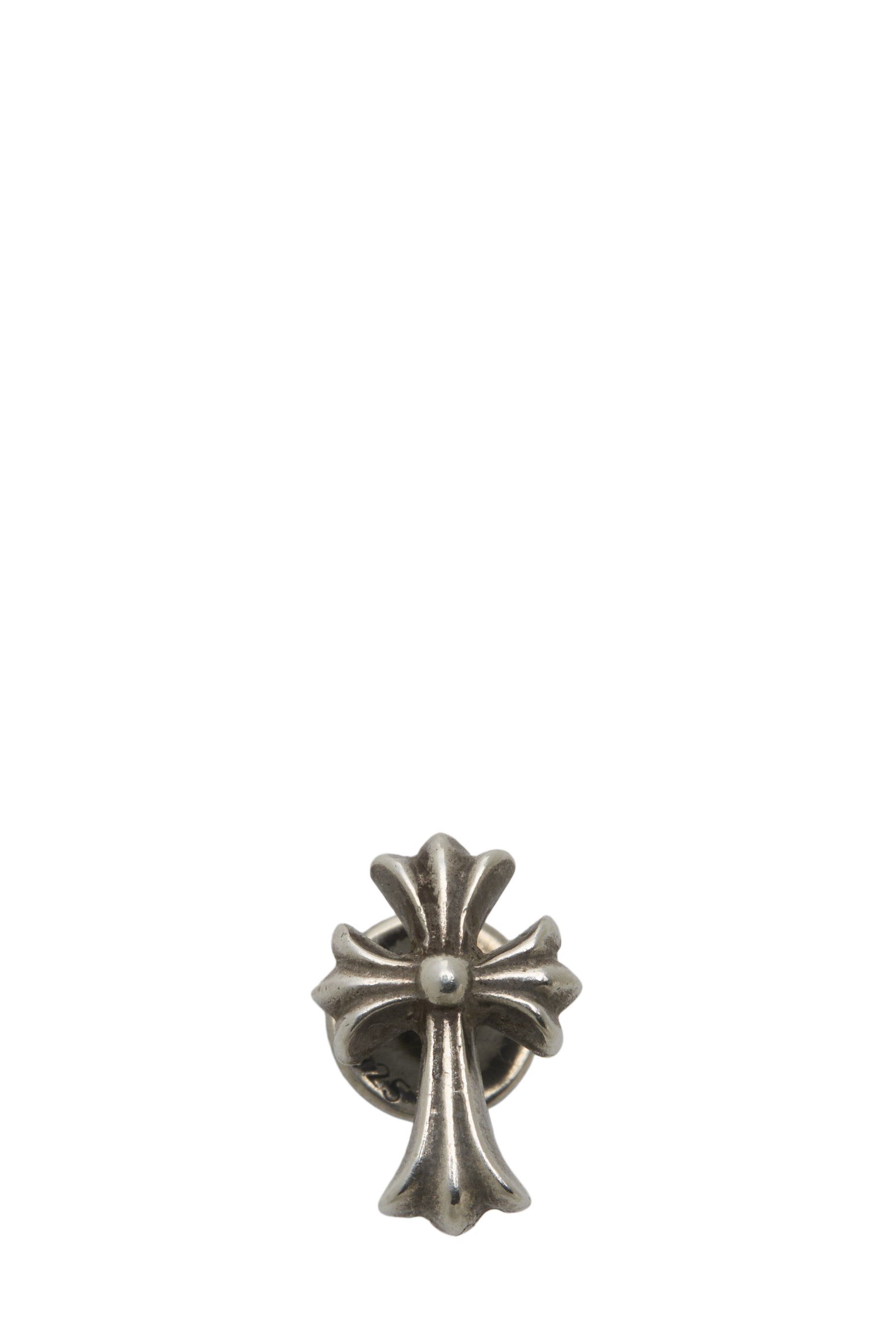 Chrome Hearts Sterling Silver Cross Earring