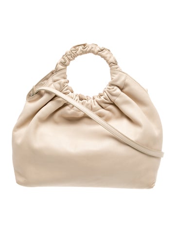 The Row Leather Double Circle Medium