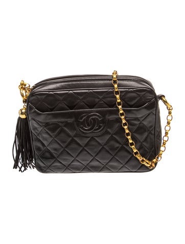 Quilted Tassel Camera Bag
