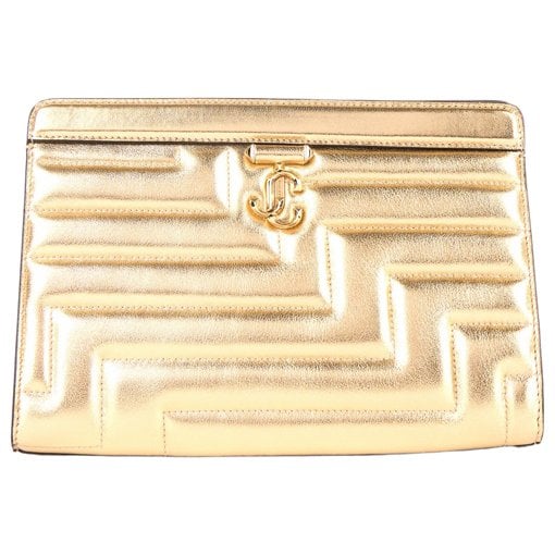 Leather clutch bag