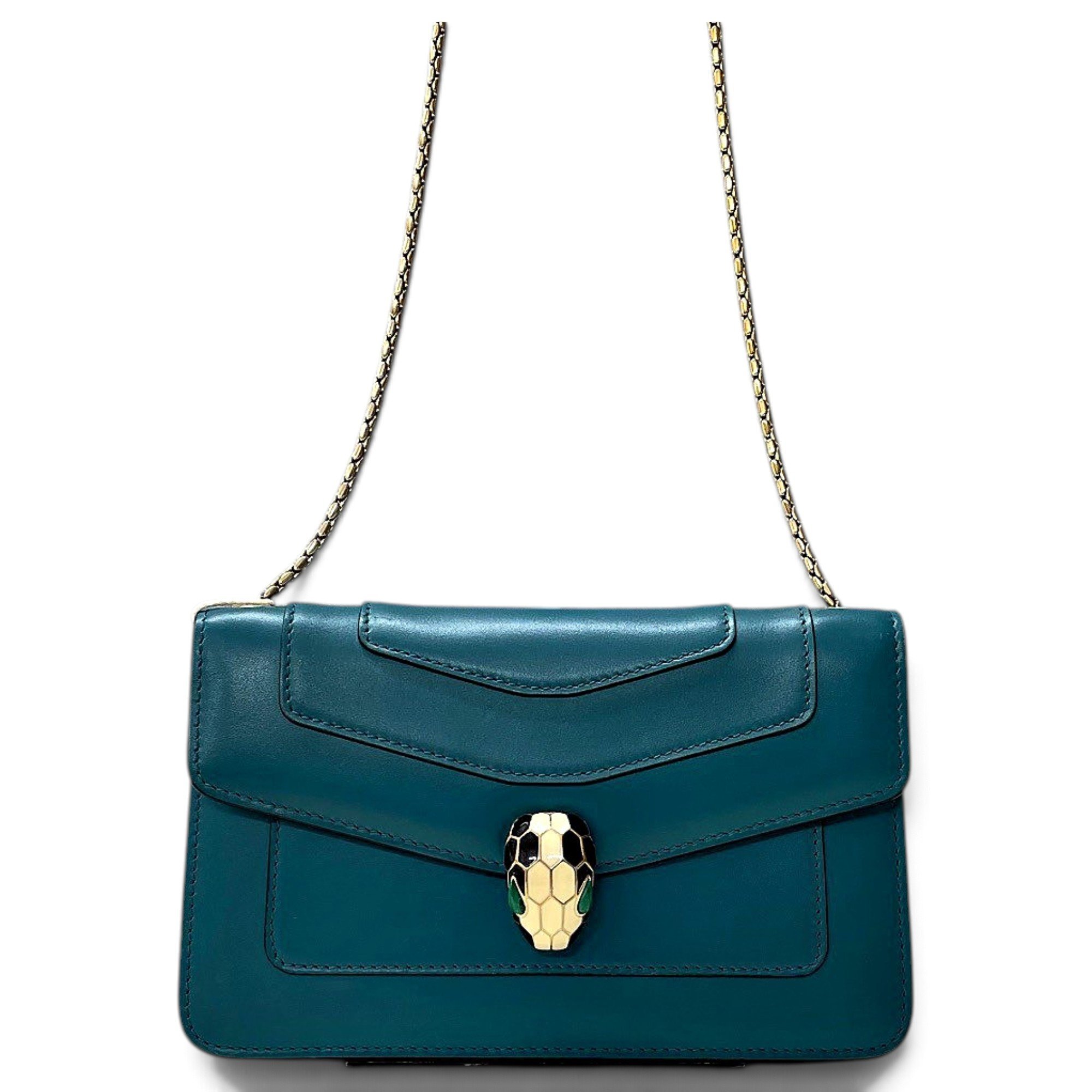 Serpenti leather crossbody bag