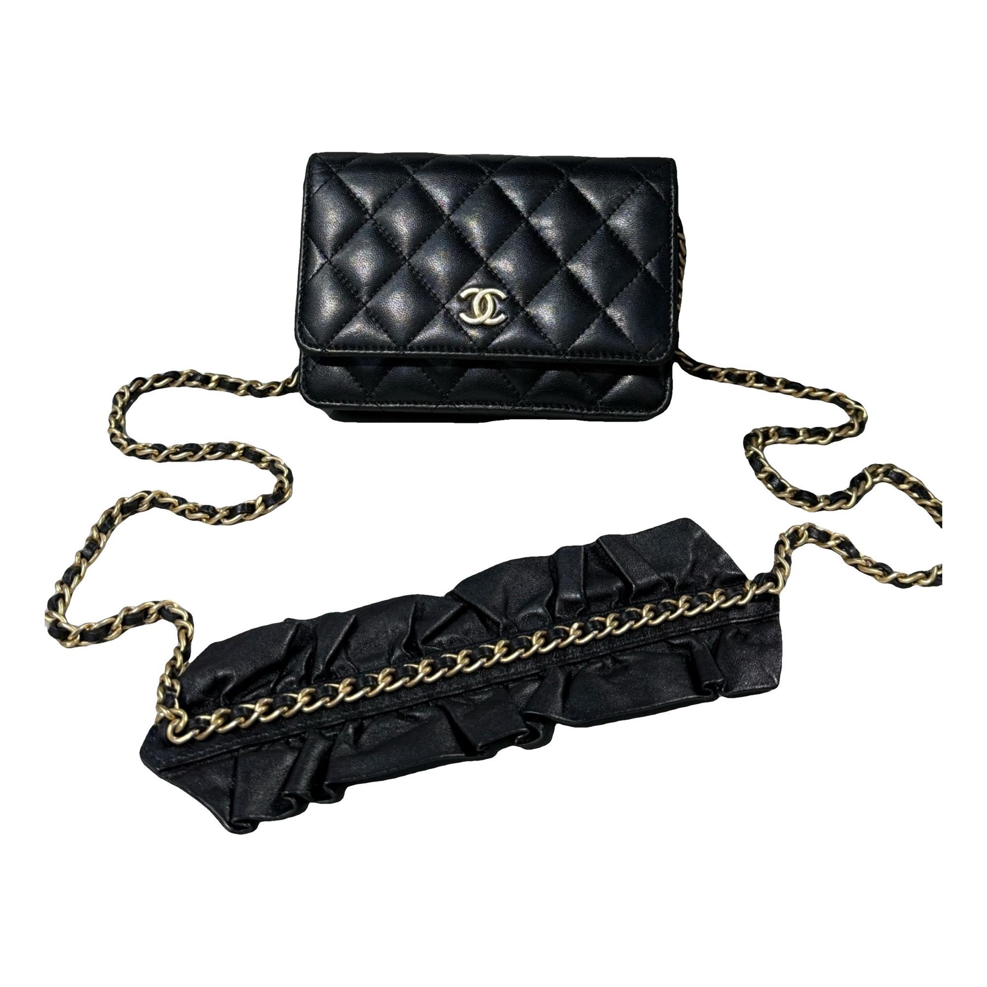 Wallet On Chain Timeless/Classique leather crossbody bag