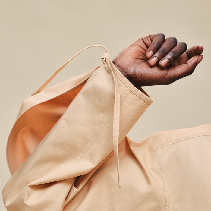 Beige Cajou Drawstring Shirt