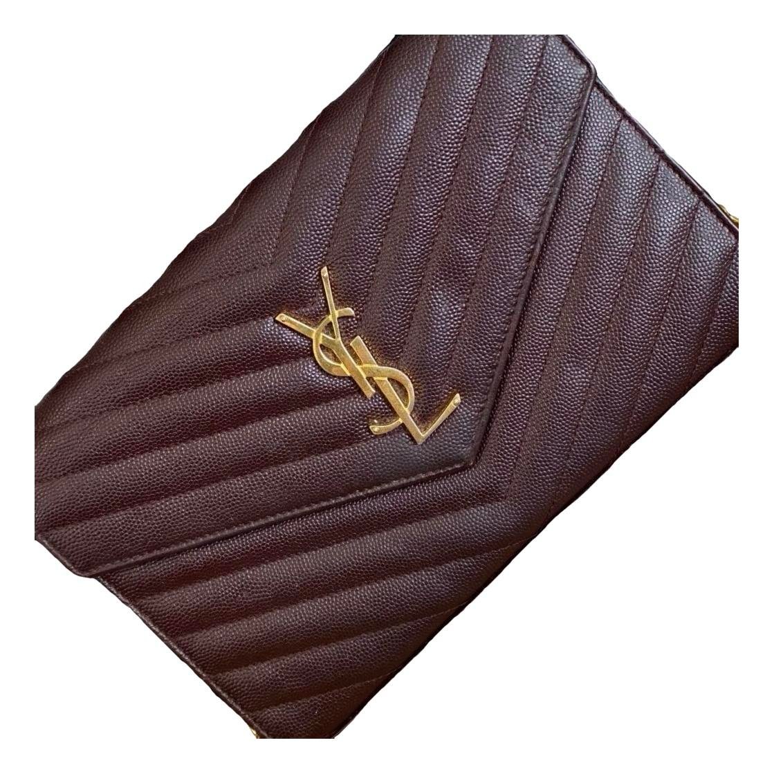 Portefeuille enveloppe leather handbag