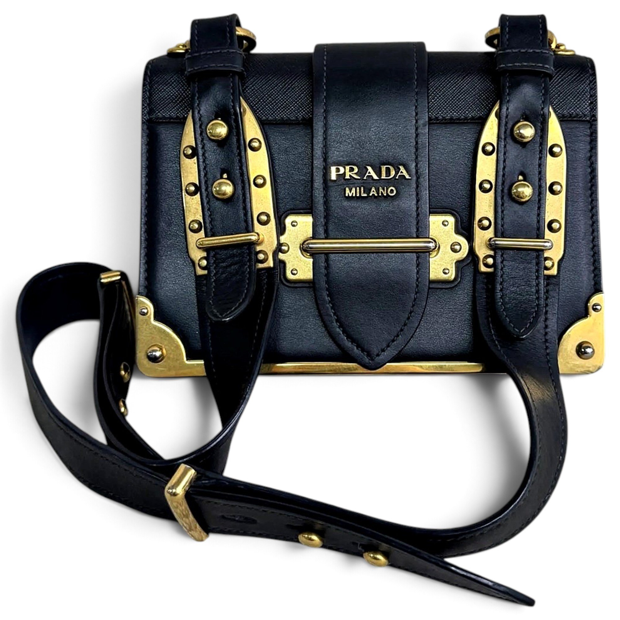 Cahier leather handbag