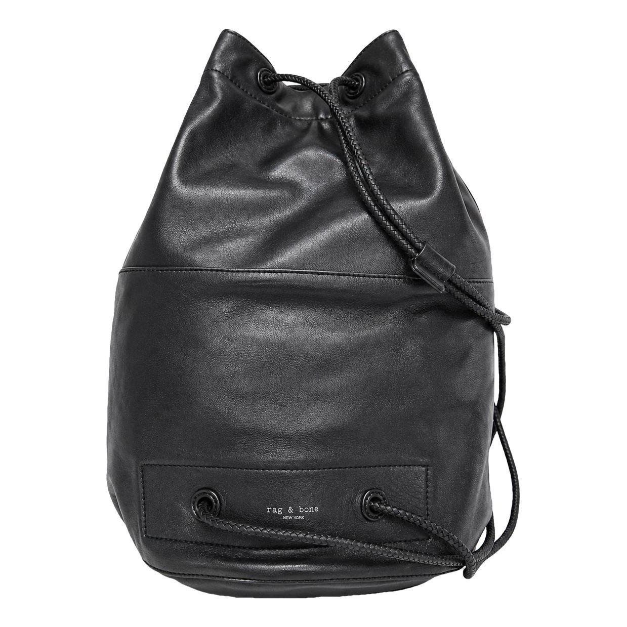 Leather backpack