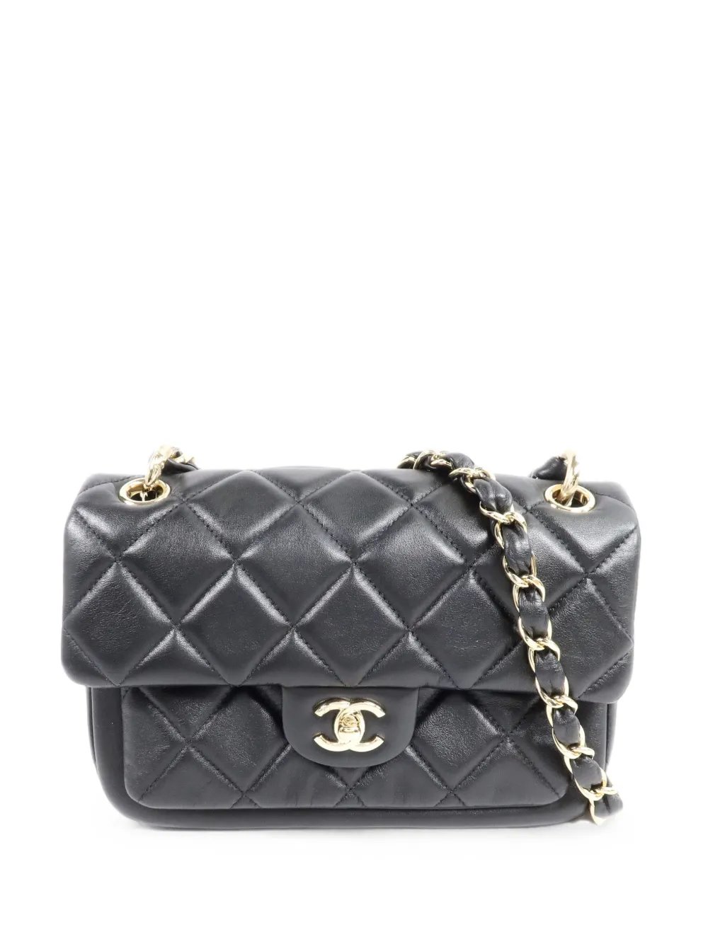 CC turn-lock shoulder bag