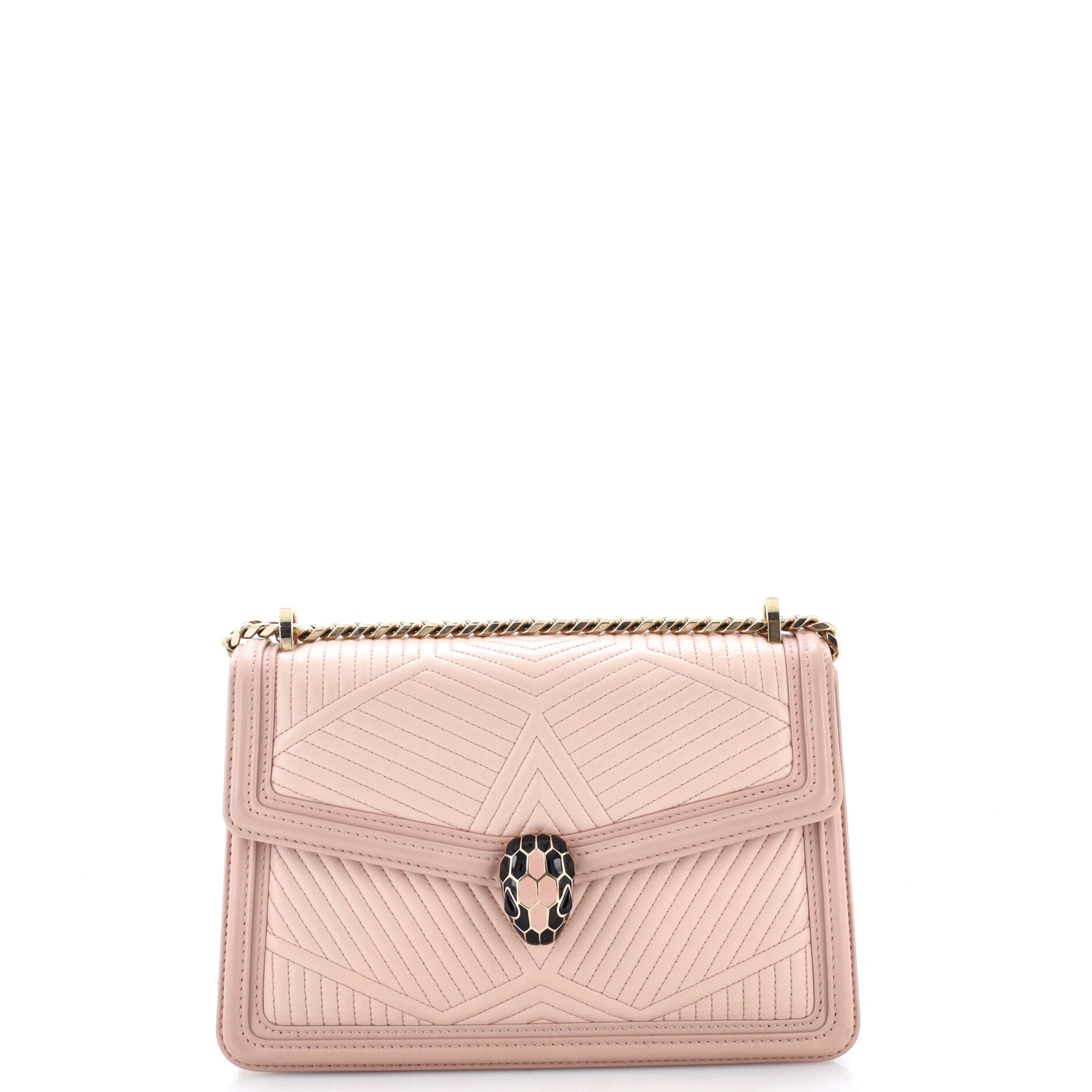 Serpenti Forever Shoulder Bag Quilted Leather Small