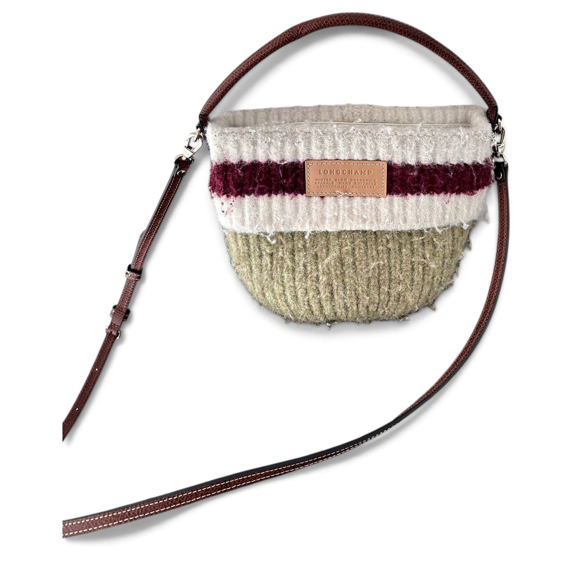 Wool crossbody bag
