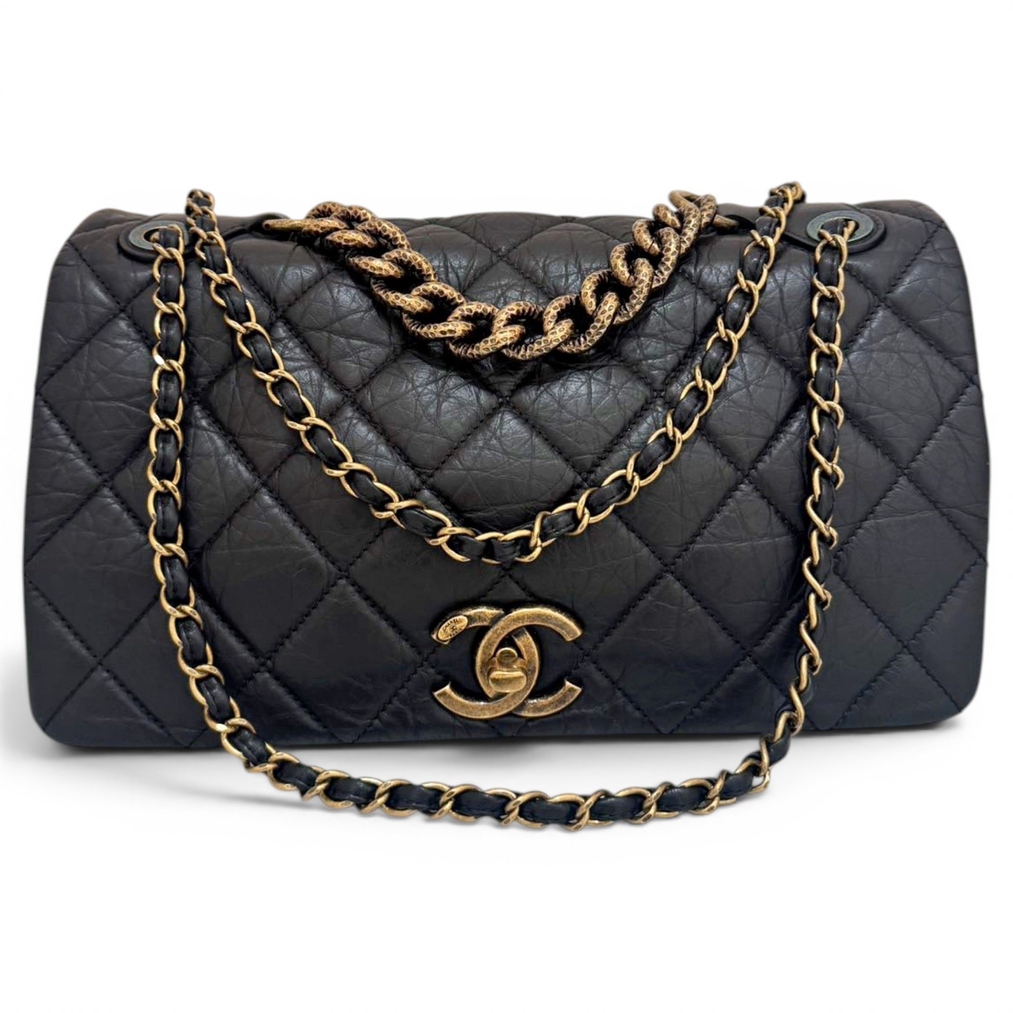 Pondichery leather handbag