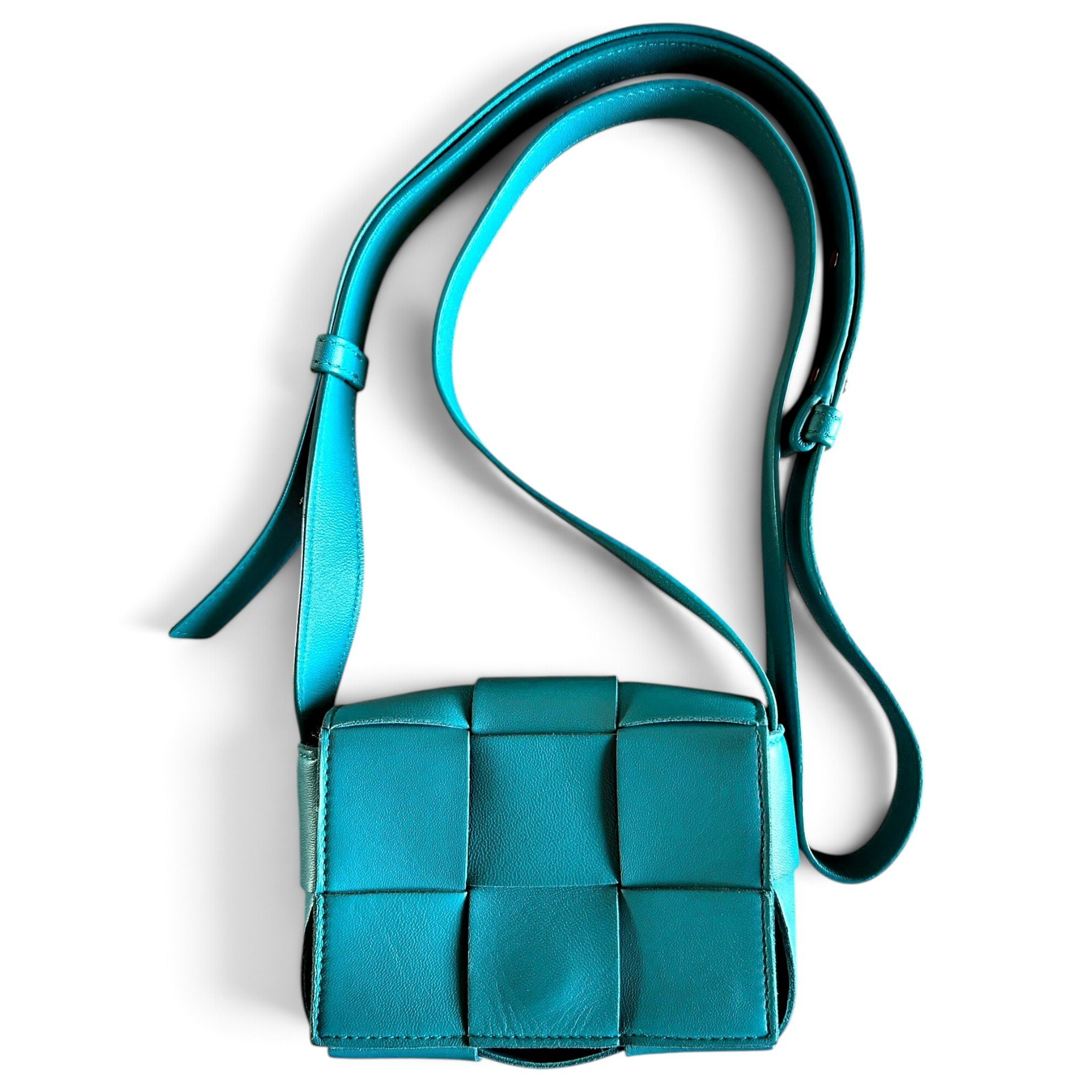 Cassette leather crossbody bag