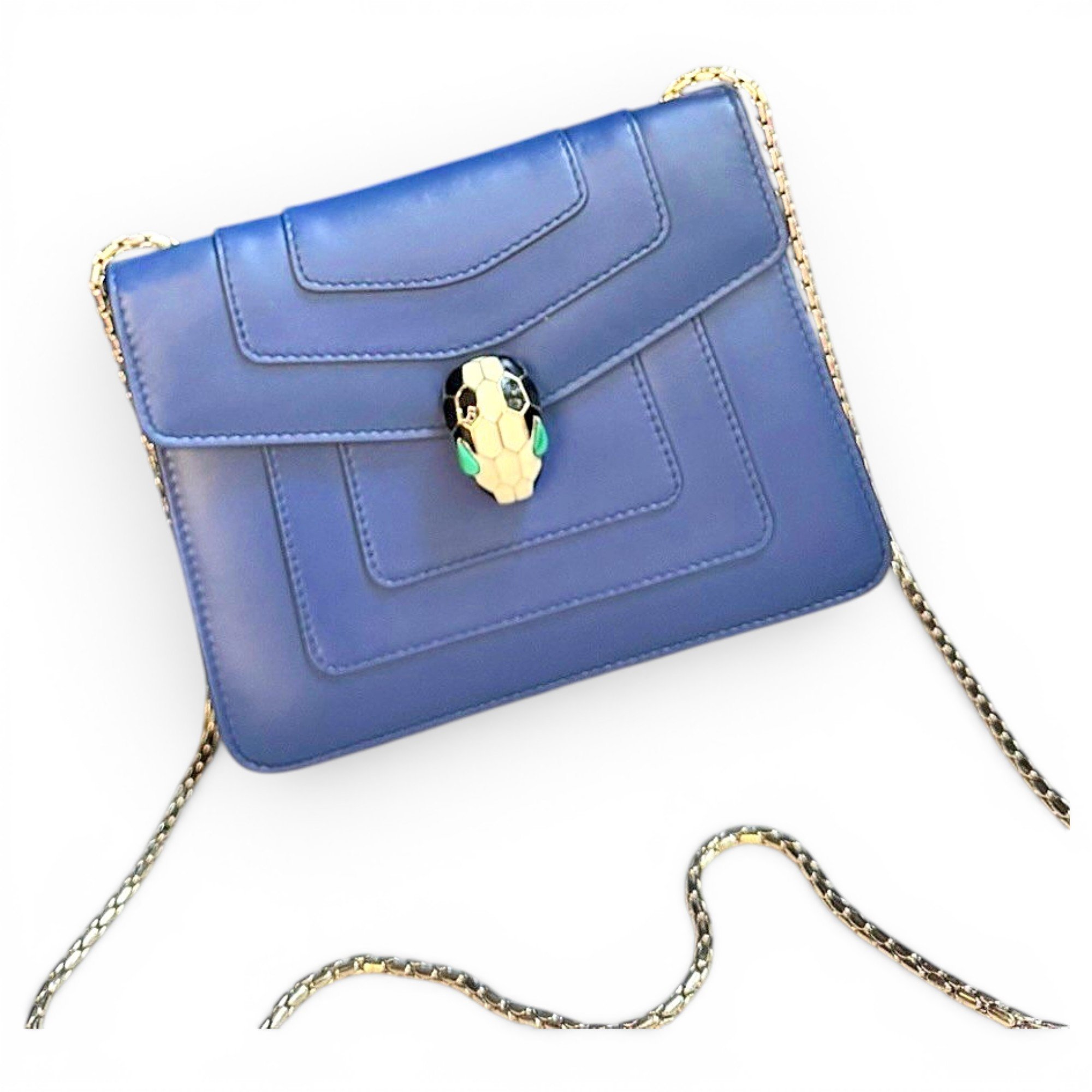 Serpenti leather handbag