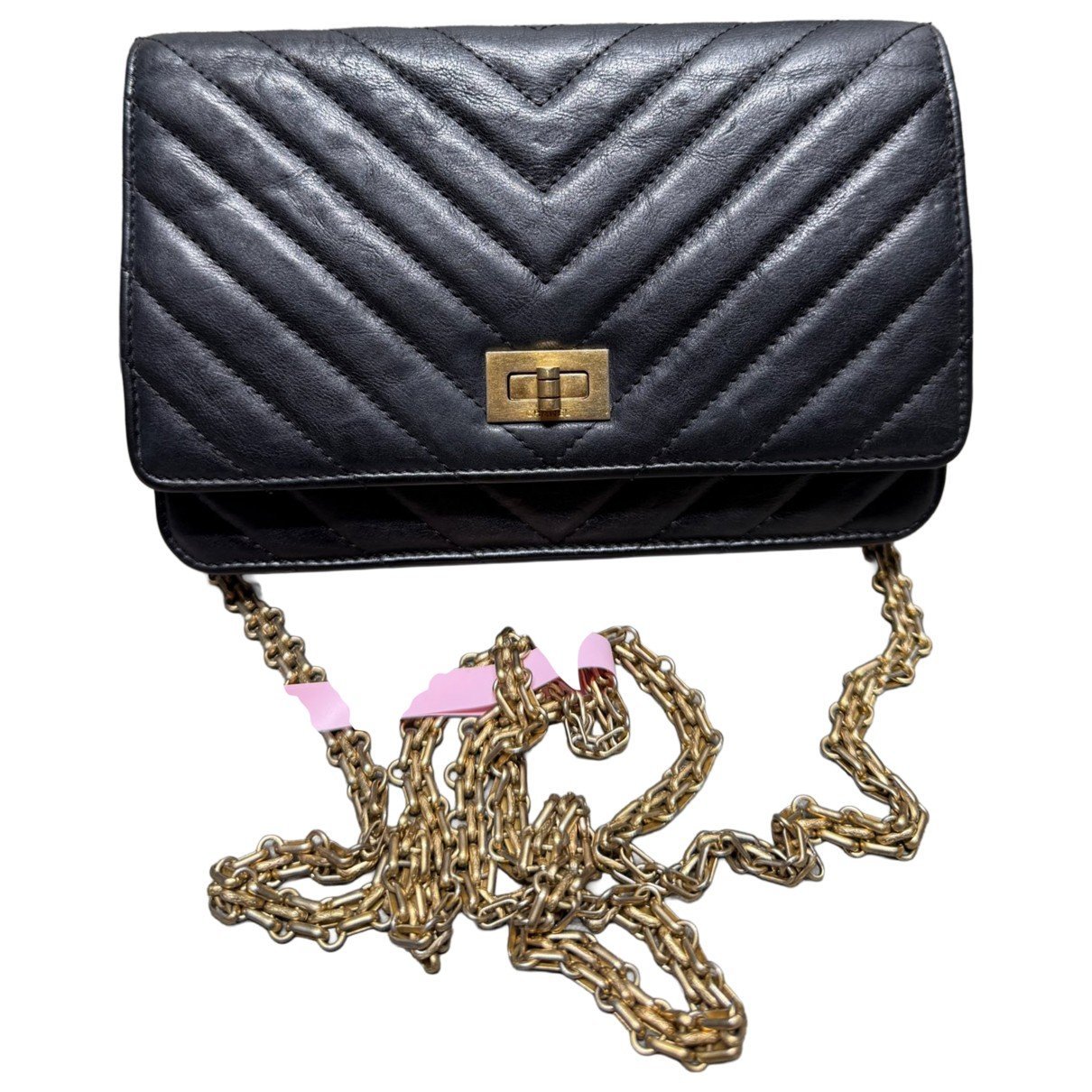Wallet On Chain 2.55 leather crossbody bag