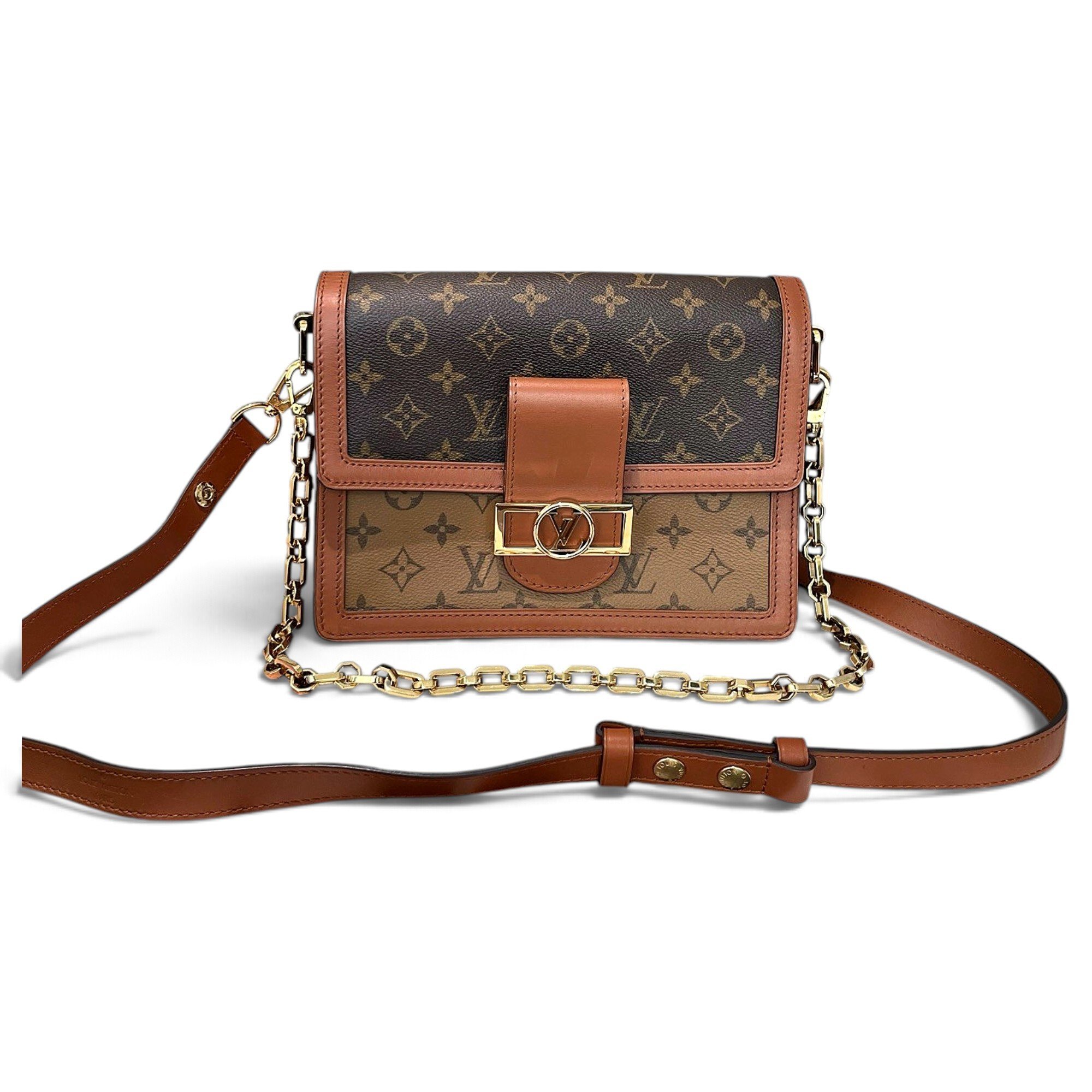 Dauphine leather handbag