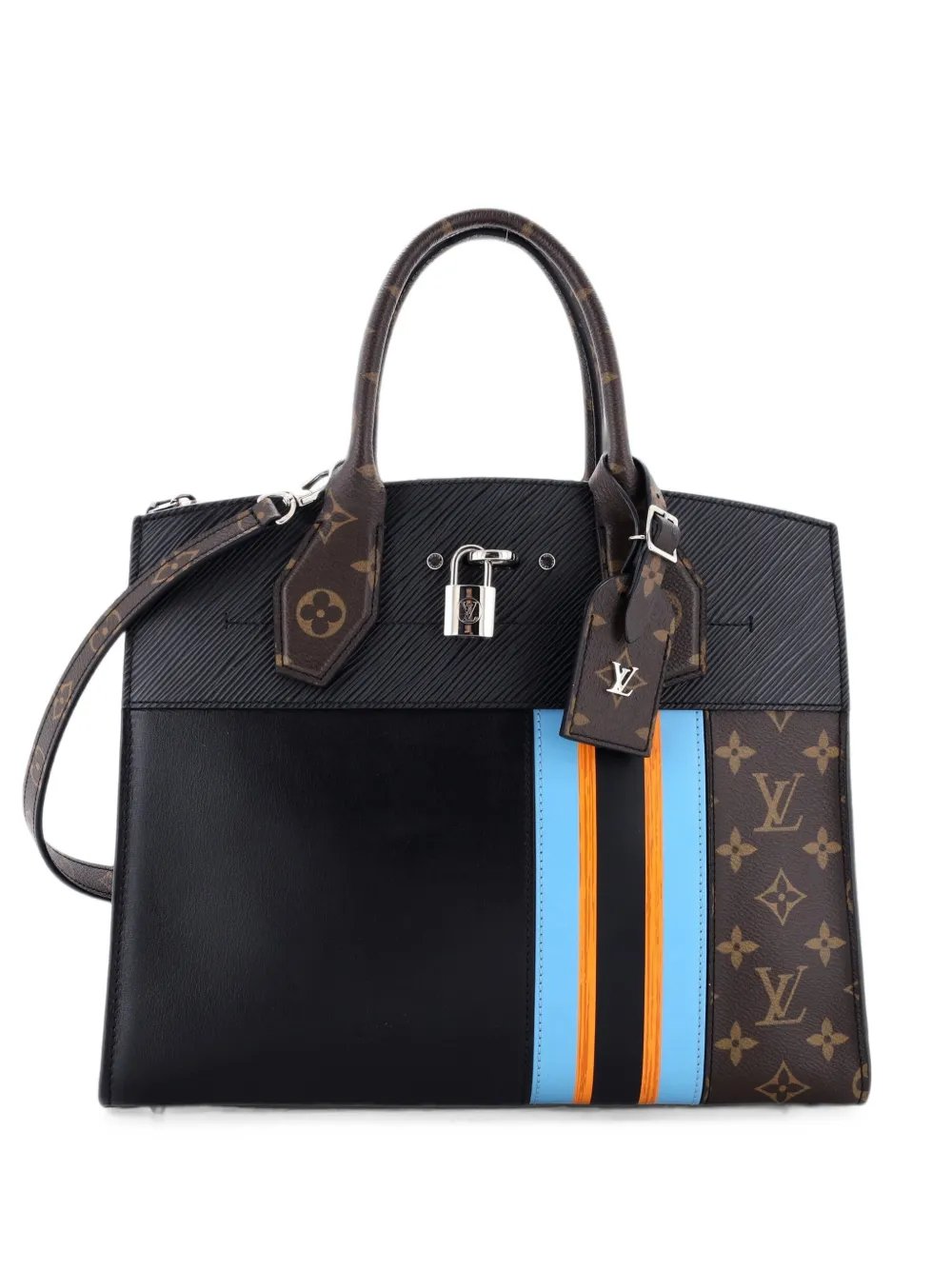 City Steamer Handbag Limited Edition Monogram Canvas and Leather MM satchel