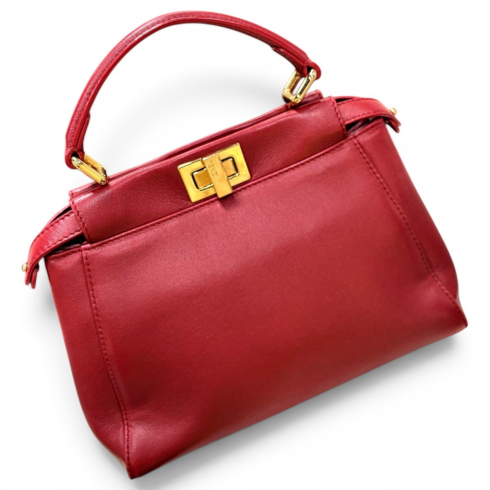Peekaboo leather handbag