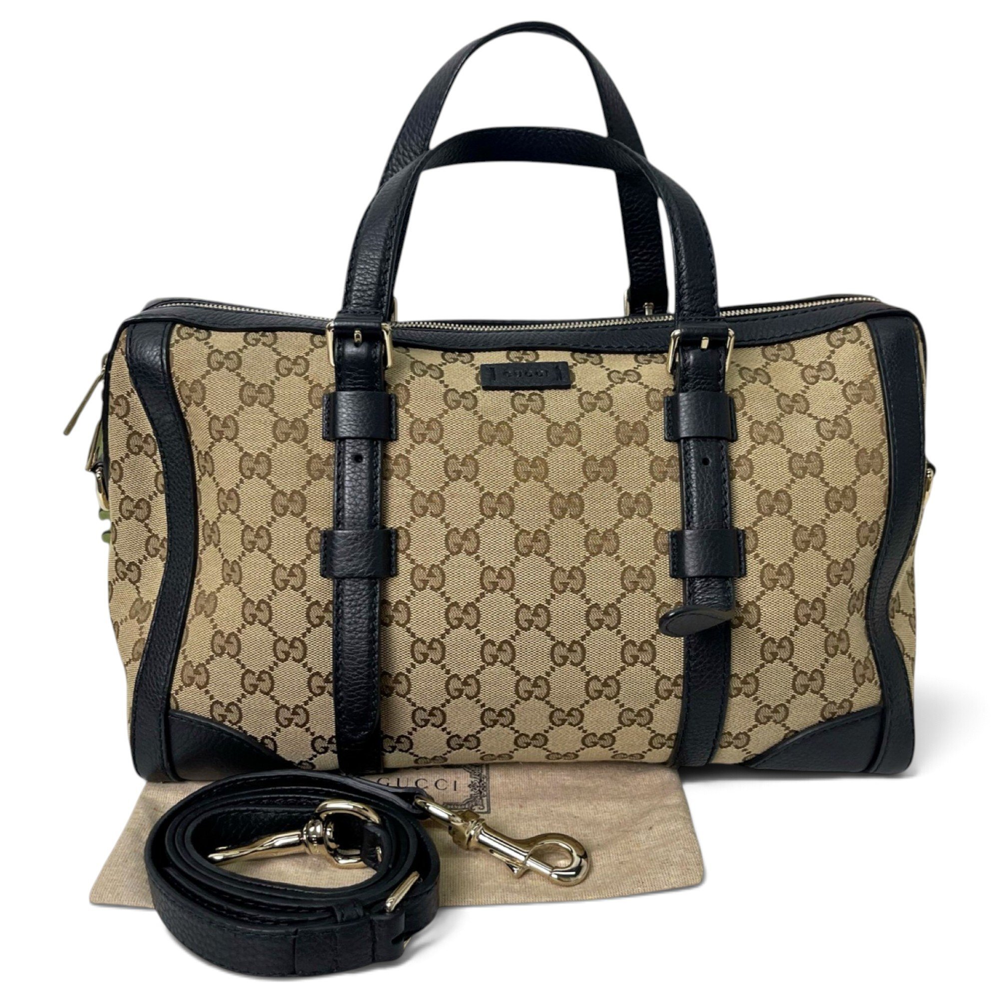 Boston leather bowling bag
