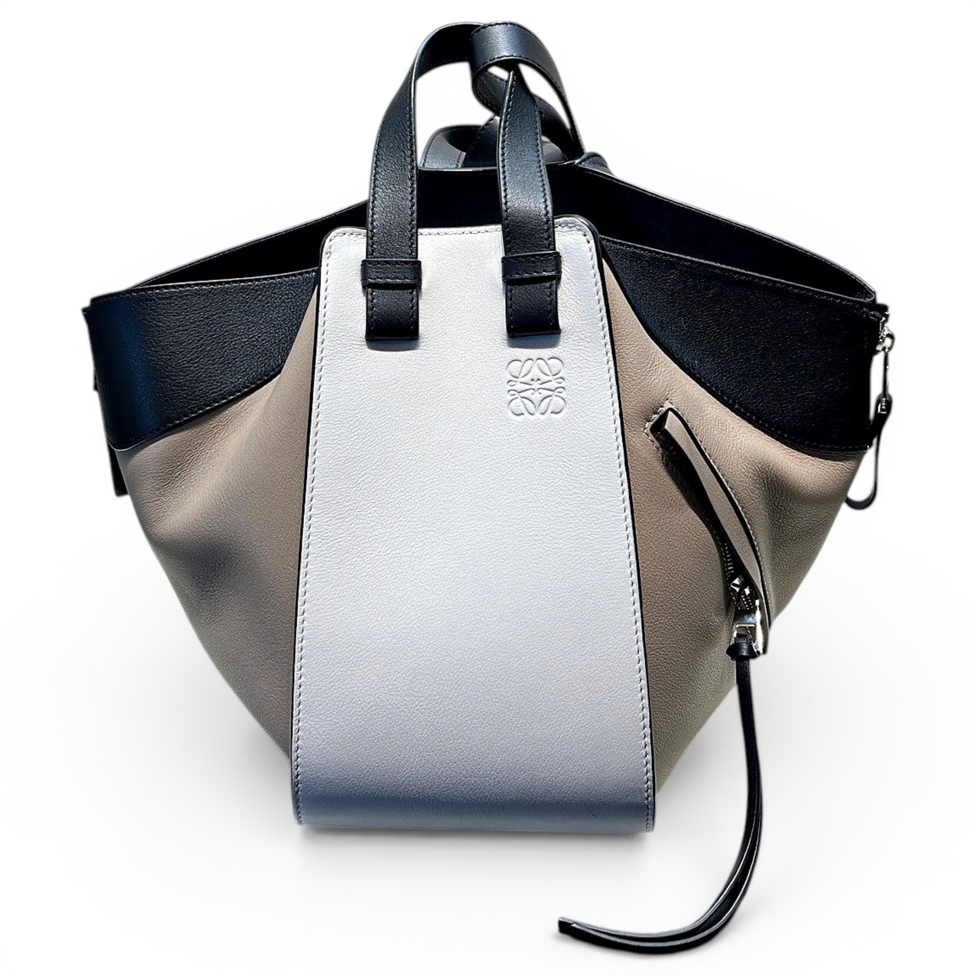 Hammock leather handbag