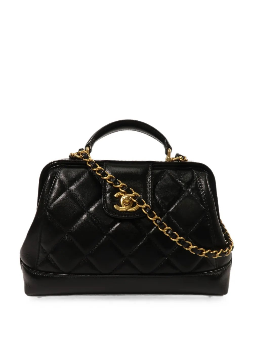 quilted CC turn-lock handbag
